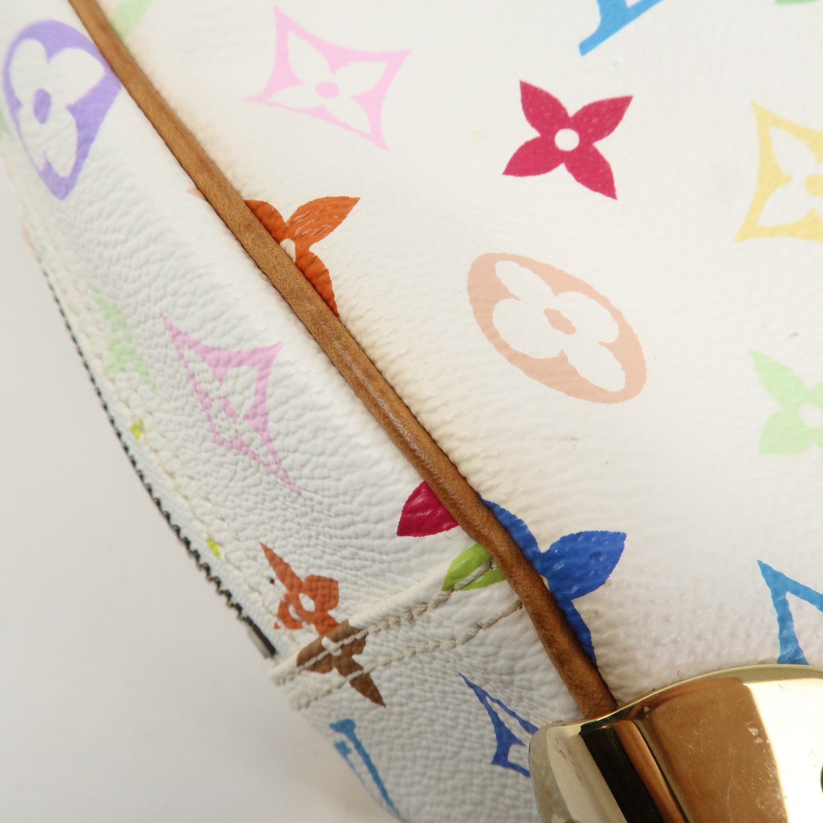 Louis Vuitton Monogram Multicolor Trouville Hand Bag Blanc M92663