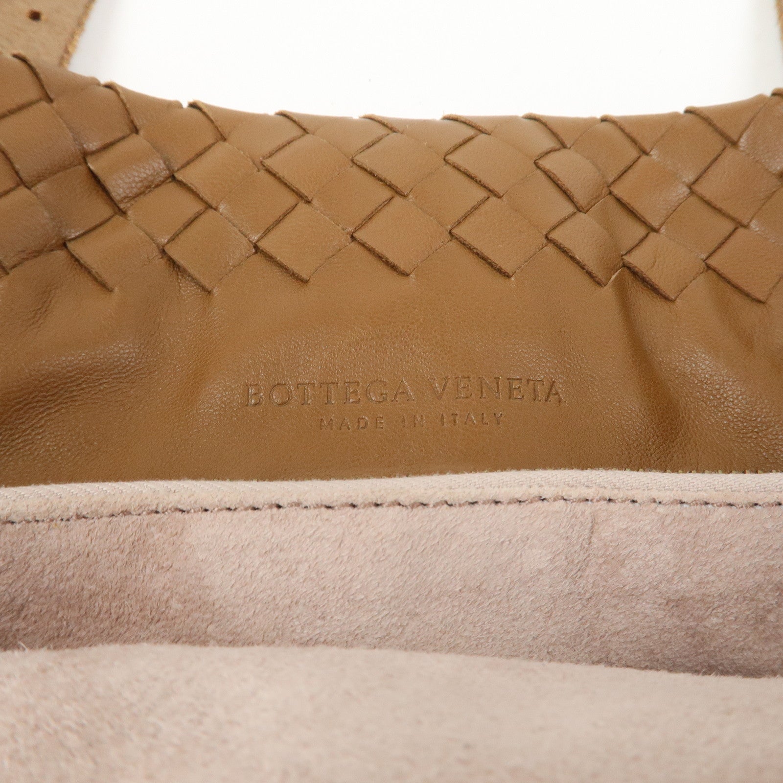 BOTTEGA VENETA Intrecciato Leather Tote Bag Shoulder Bag Brown