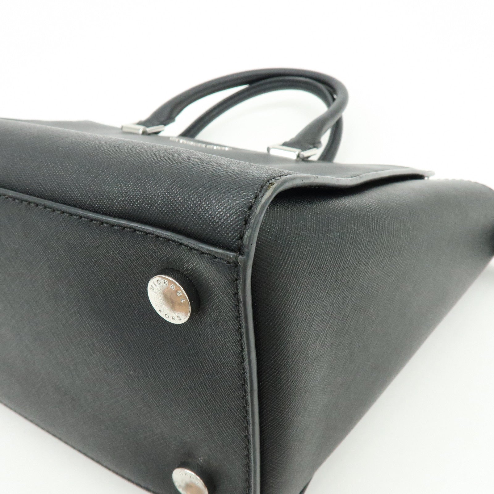 MICHAEL KORS Leather 2Way Bag Hand Bag Shoulder Bag Black