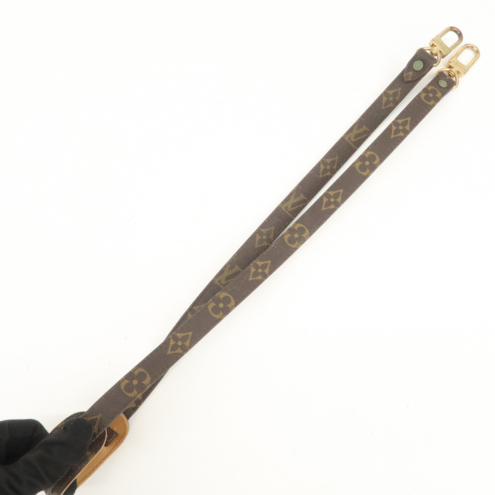 Louis Vuitton Monogram Canvas Shoulder Strap 100cm Brown J75011