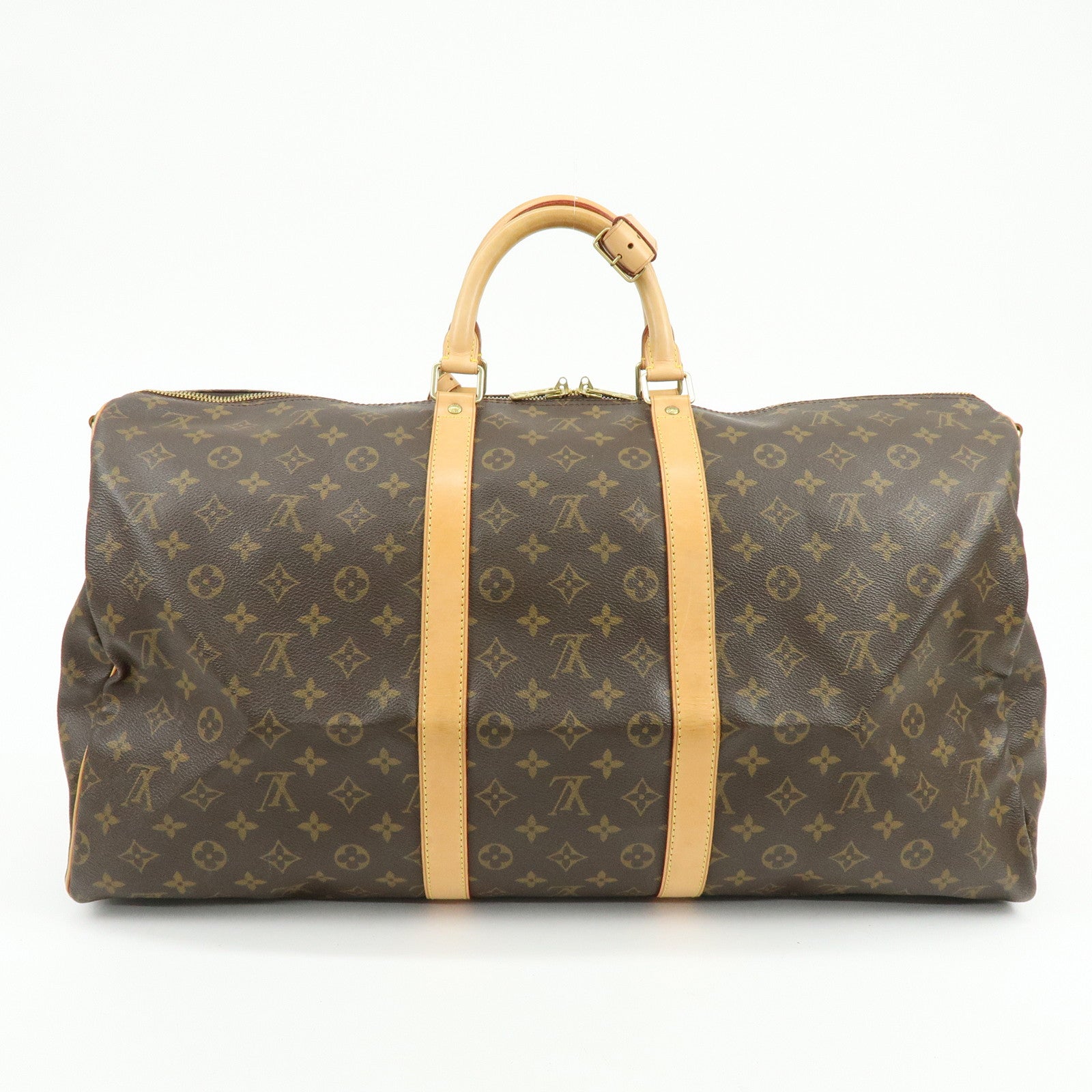Louis Vuitton Monogram Keep All Bandouliere 55 Boston Bag M41414