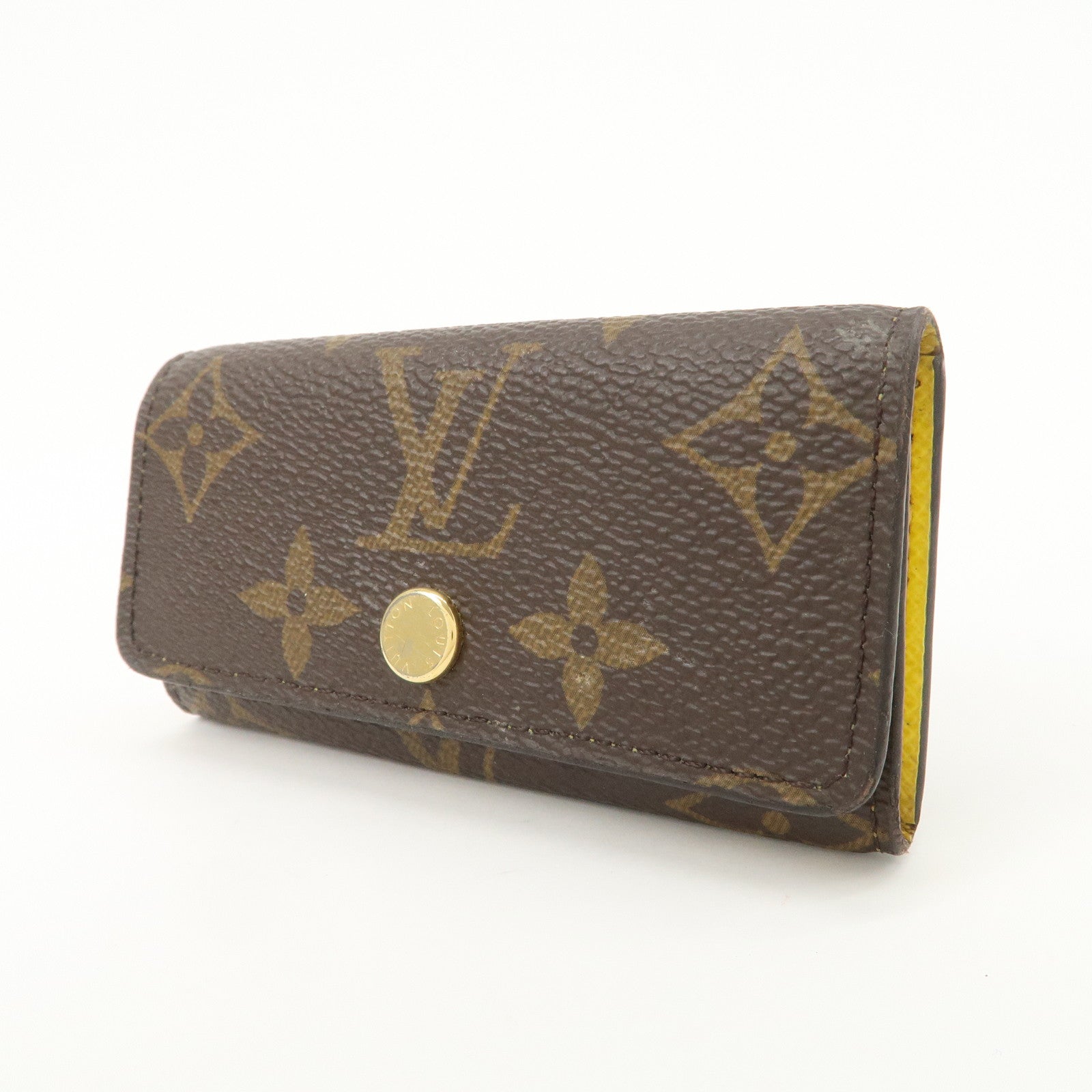 Louis Vuitton Monogram Multicles 4 Key Rings Key Case Jaune M81938