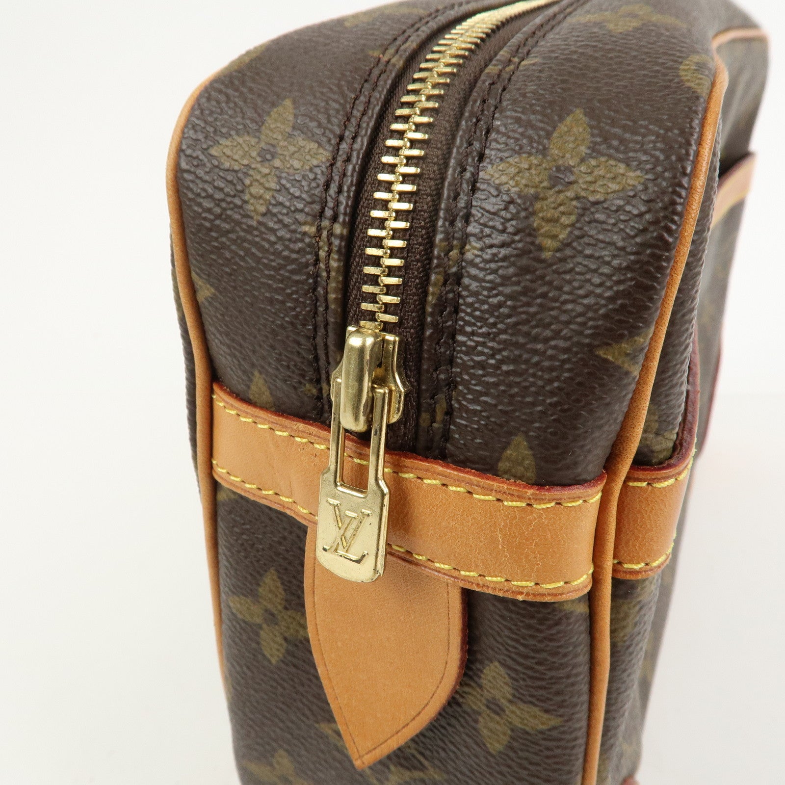 Louis Vuitton Monogram Compiegne 28 Pouch Clutch Bag Brown M51845