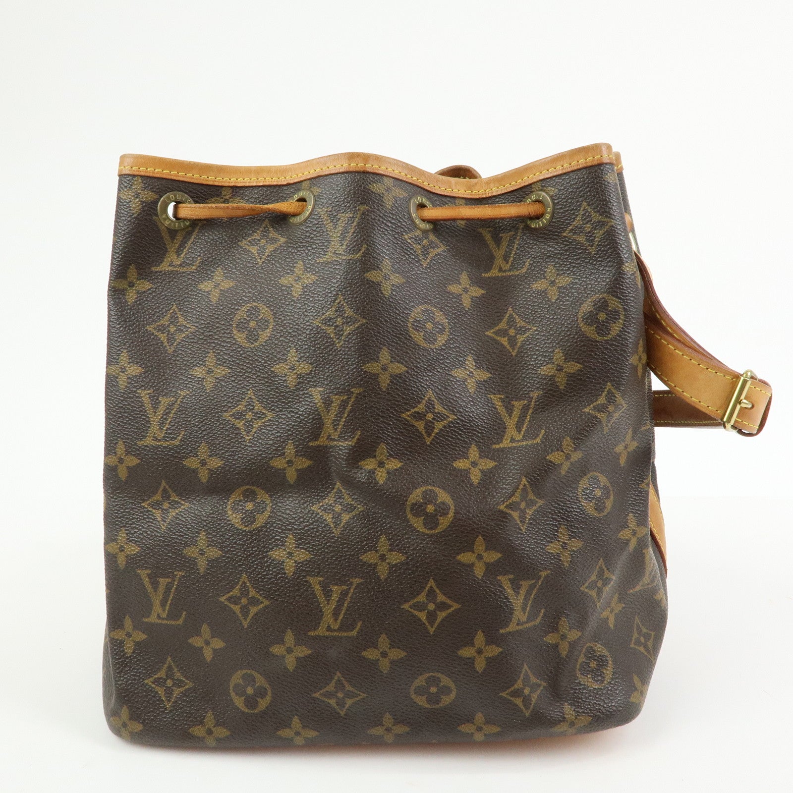 Louis Vuitton Monogram Petit Noe Shoulder Bag Brown M42226