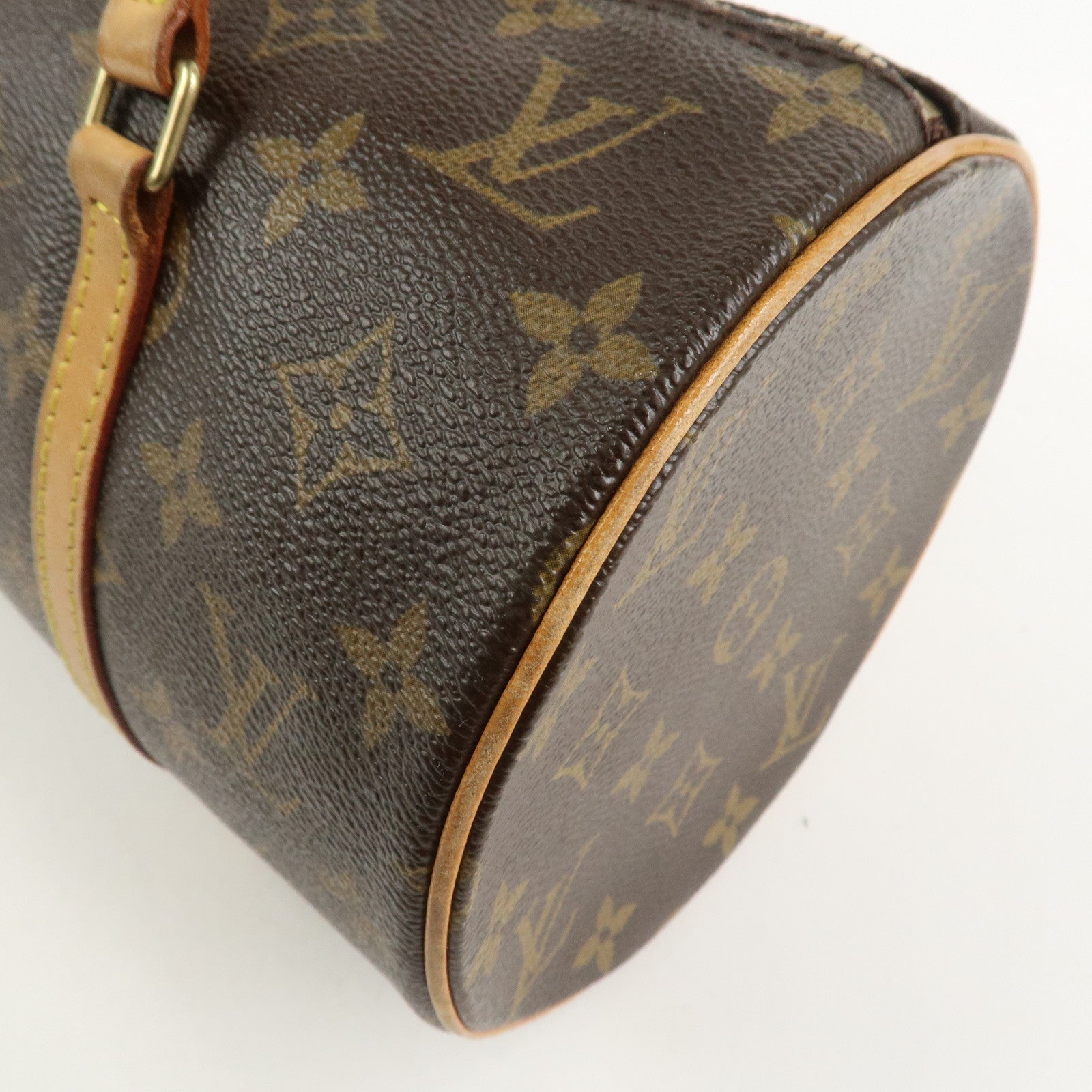 Louis Vuitton Monogram Papillon 30 Hand Bag Brown M51385