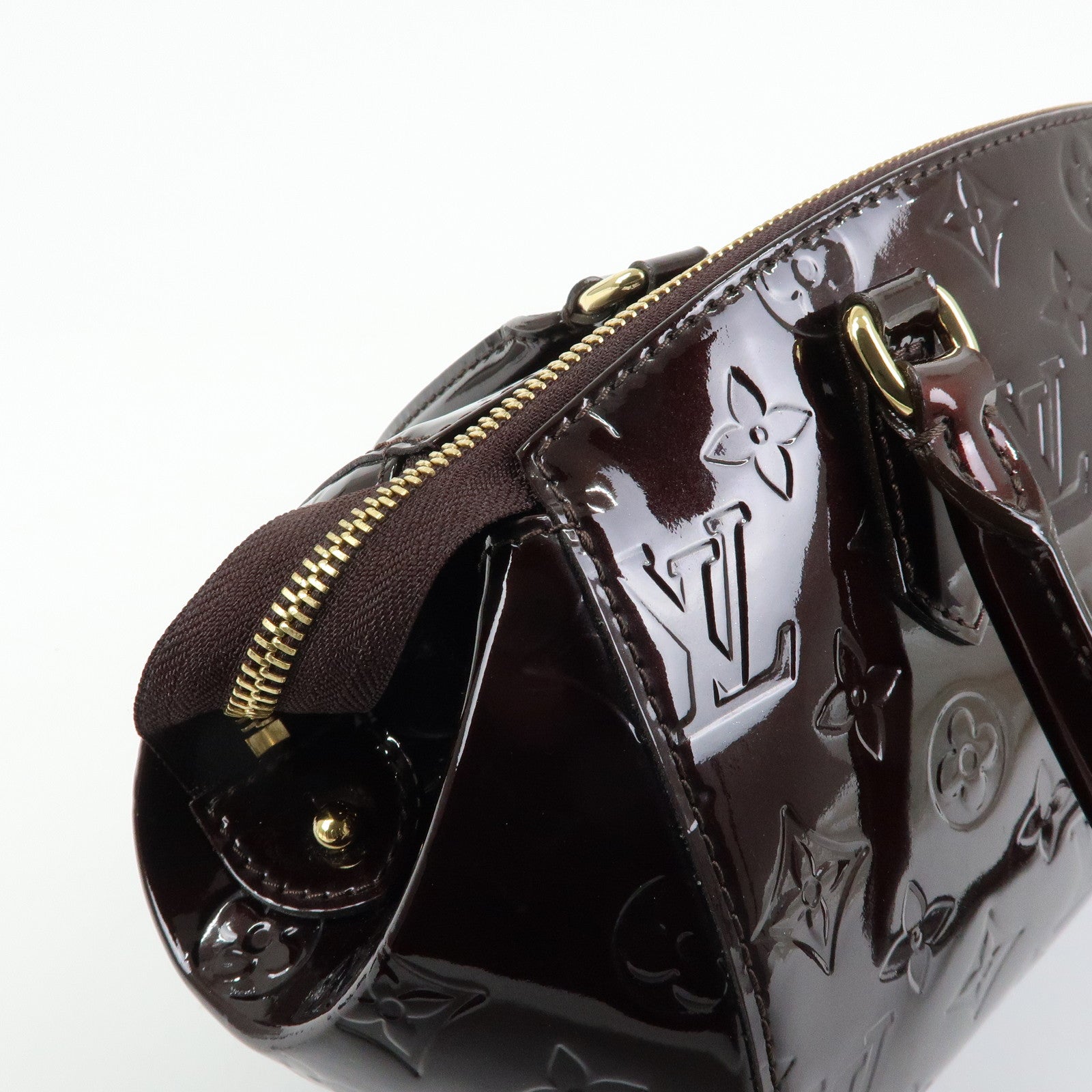 Louis Vuitton Monogram Vernis Leather Sherwood PM Hand Bag M91493