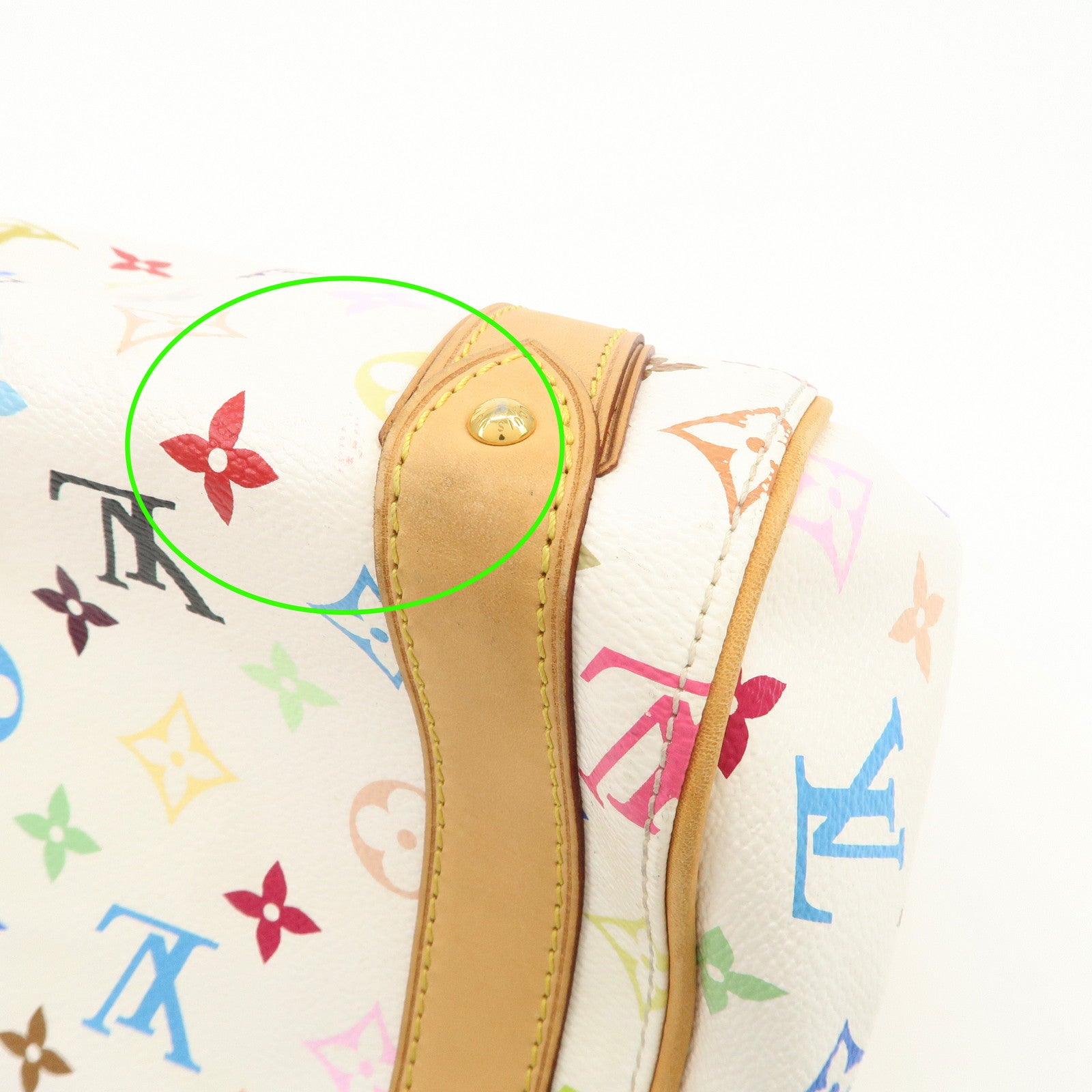 Louis Vuitton Monogram Multicolor Priscilla Hand Bag Blanc M40096