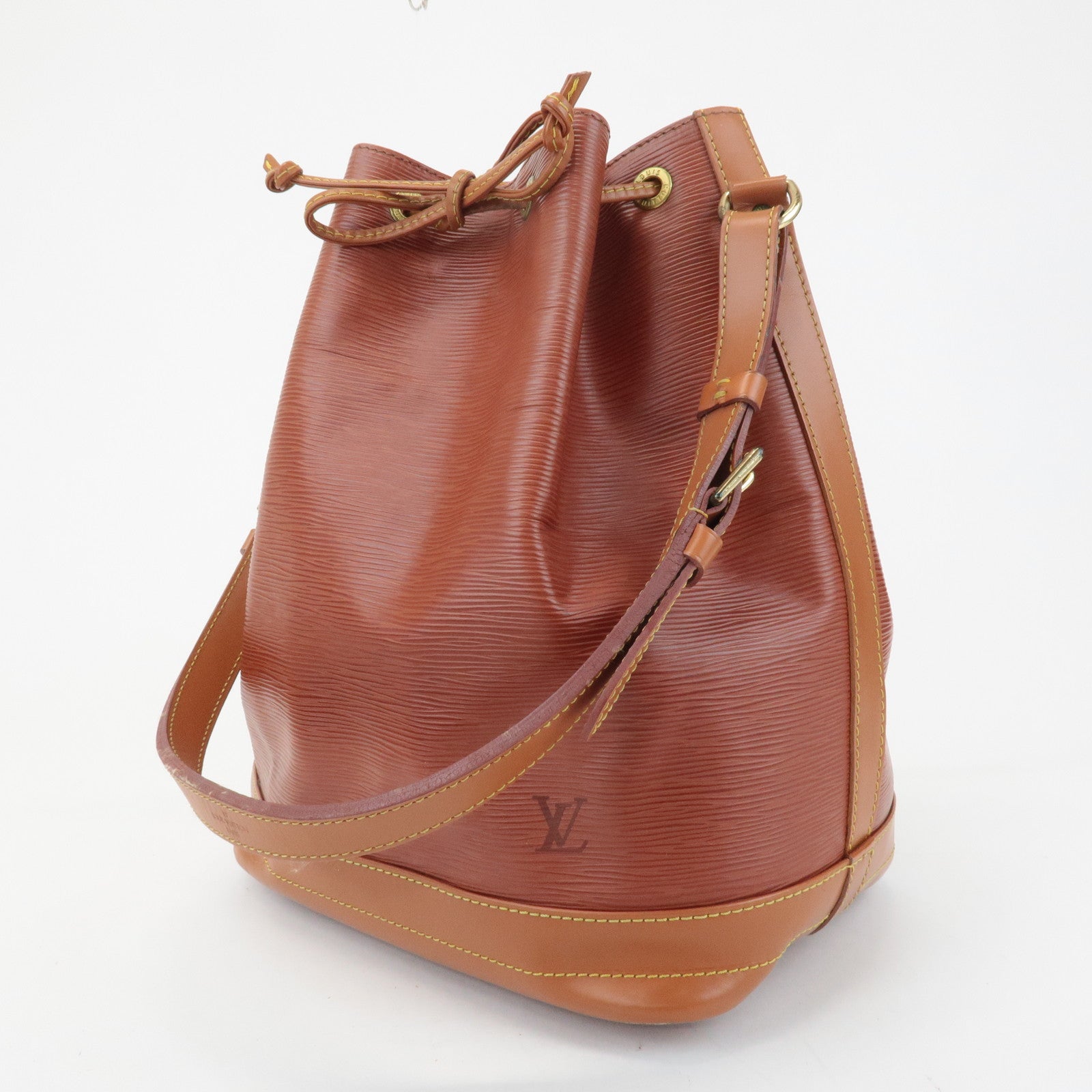 Louis Vuitton Epi Noe Bi-Color Shoulder Bag Kenya Brown M44028 Used