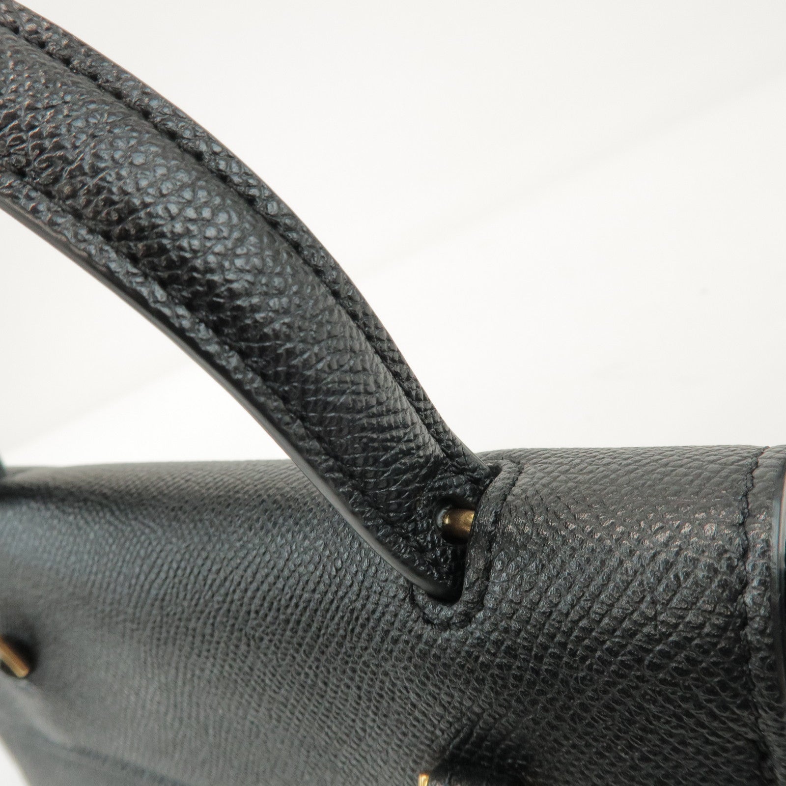 CELINE Belt Bag Leather 2WAY Bag Shoulder Bag Hand Bag Black