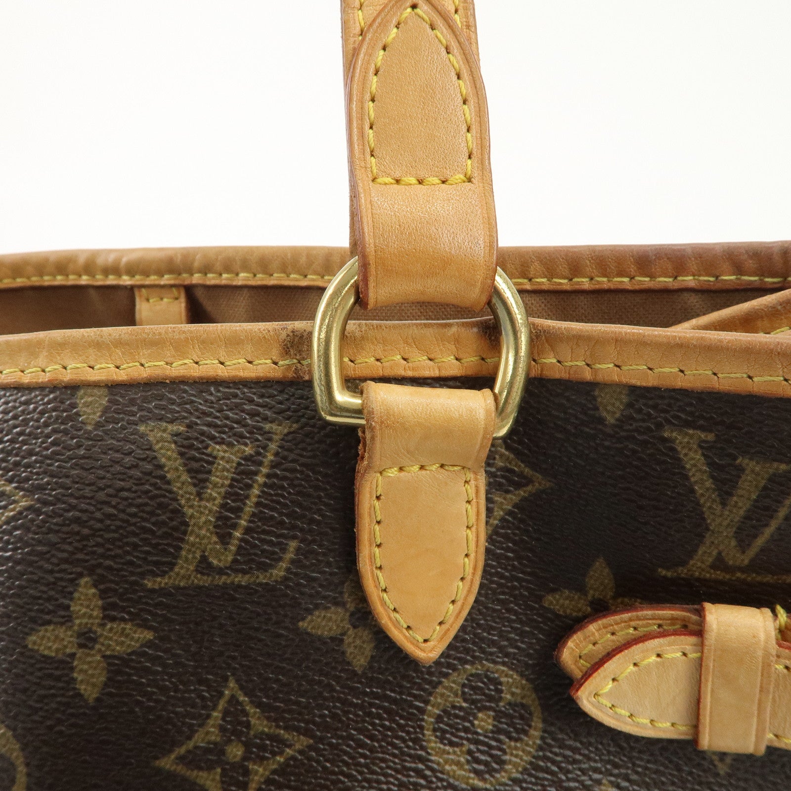 Louis Vuitton Monogram Batignolles Vertical Tote Bag Brown M51153 Used