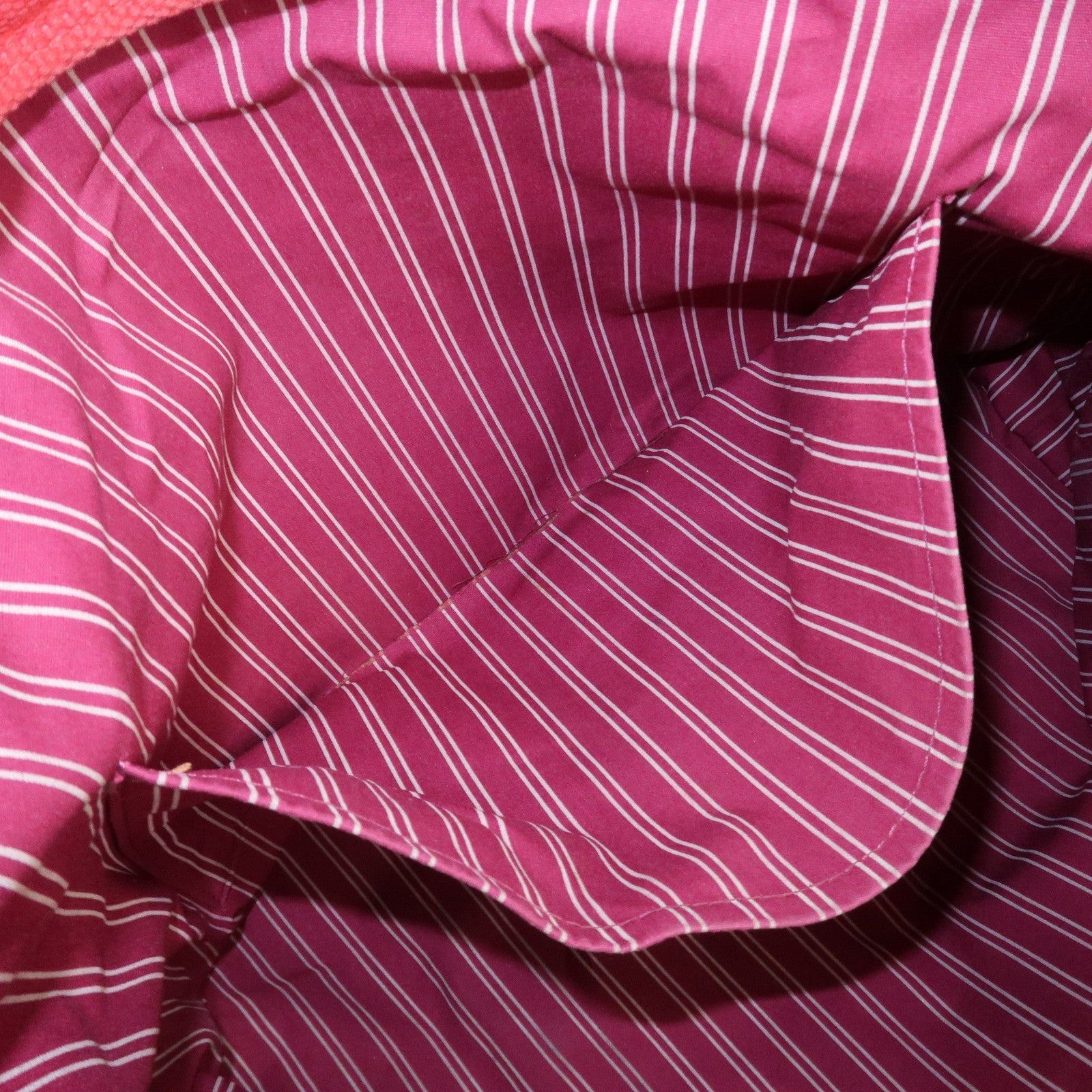 Louis Vuitton Antigua Cabas GM Canvas Shoulder Bag Rouge M40031 Used