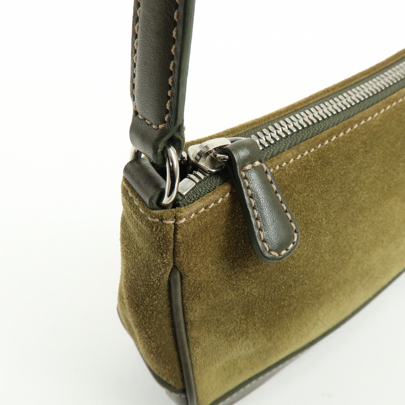 COACH Signature Set of 2 Canvas Leather Suede Shoulder Bag