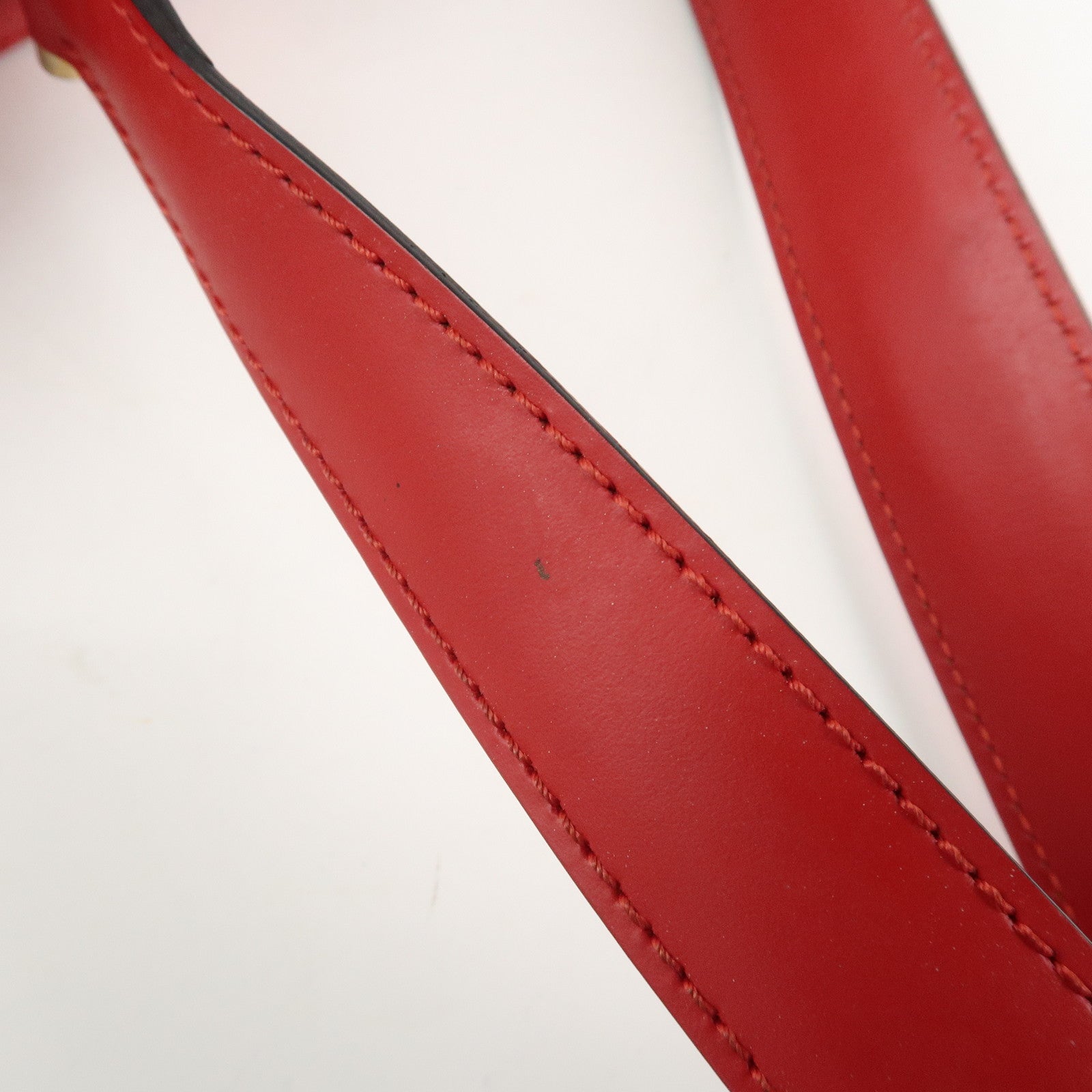 Louis Vuitton Epi Leather Buci Shoulder Bag Castilian Red M52207 Used