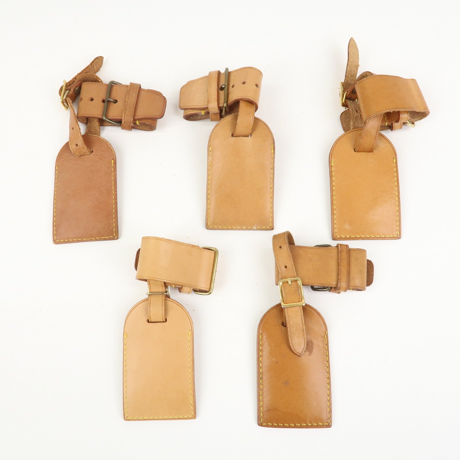 Louis Vuitton Set Of 20 Leather Name Tag & Poignet