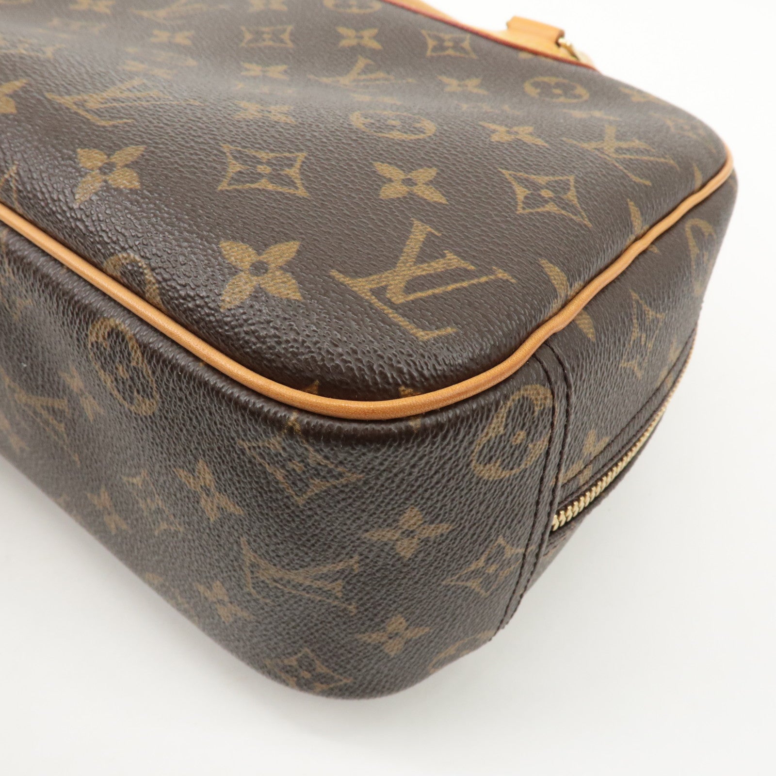 Louis Vuitton Monogram Trueville Hand Bag Brown M42228 Used