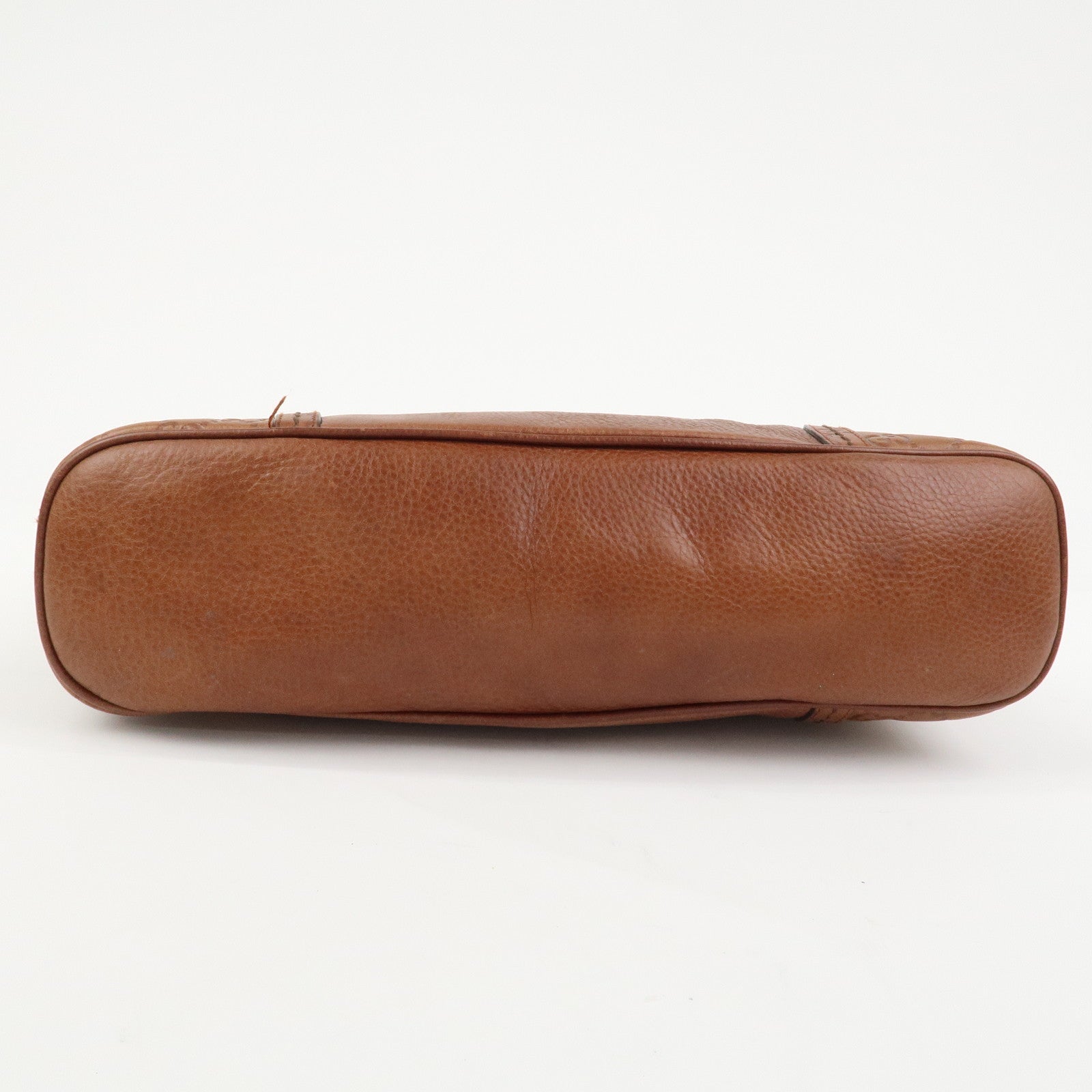 GUCCI Guccissima Leather Shoulder Bag Hand Bag Brown 181515