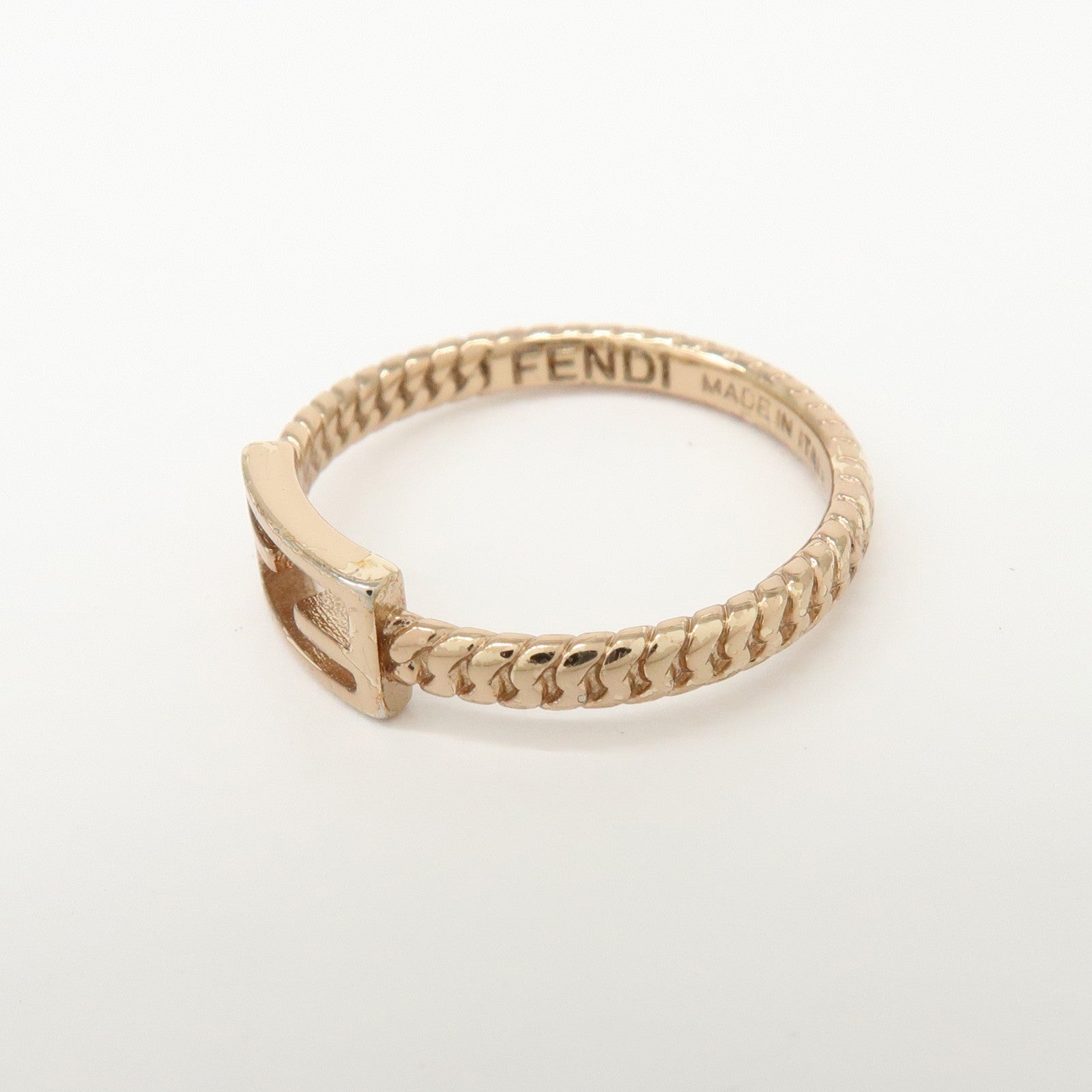 FENDI Baguette Ring M Metal Ring Gold 1A2621