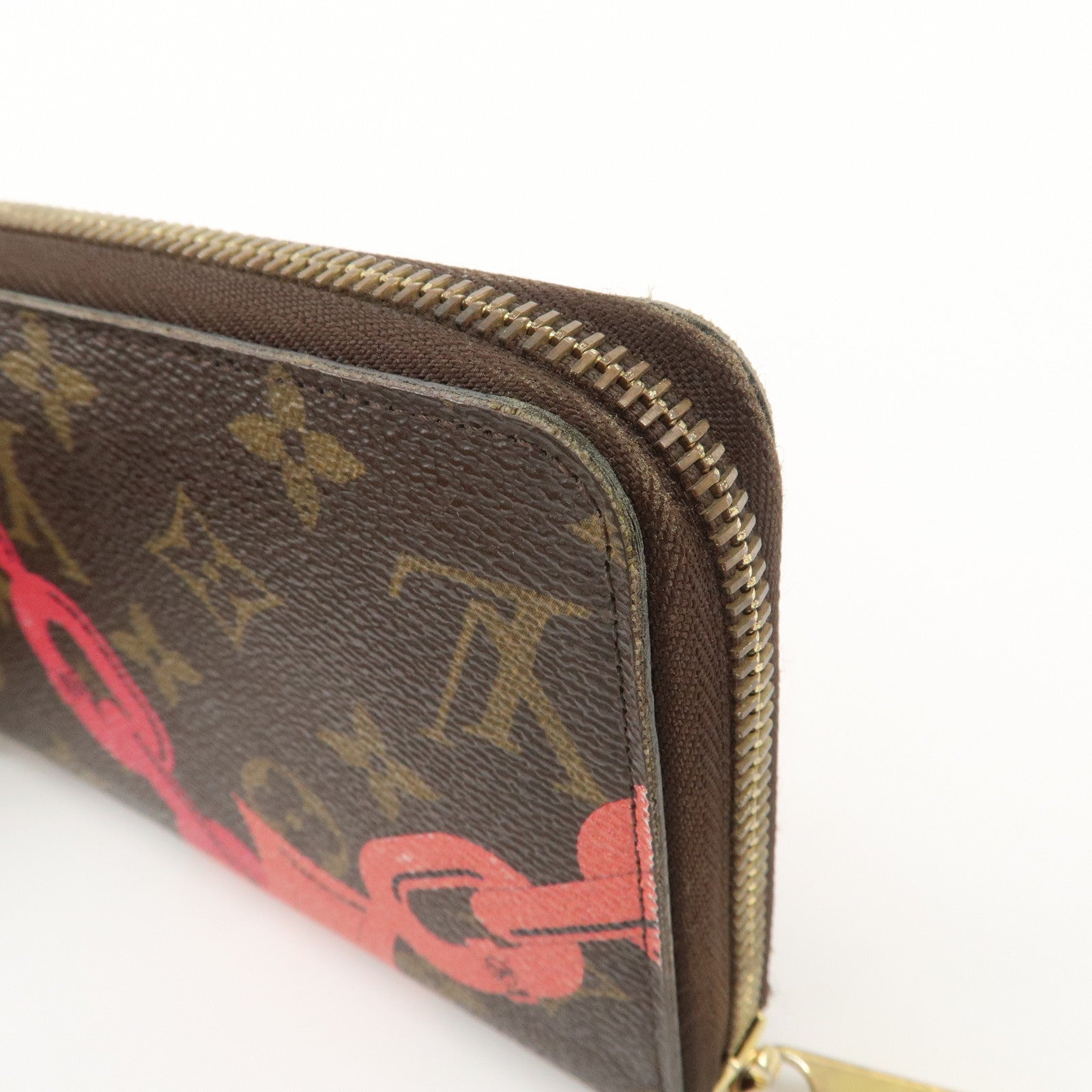Louis Vuitton Monogram Canvas Bay Zippy Long Wallet Brown M41905 Used