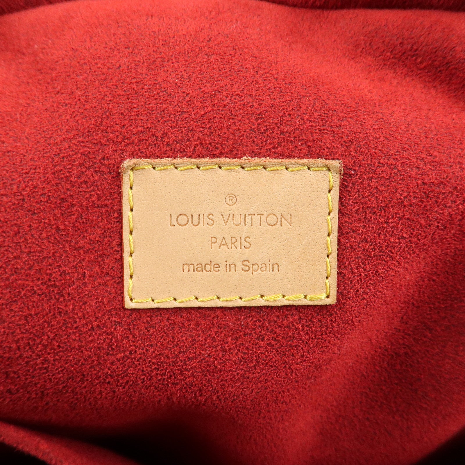 Louis Vuitton Monogram Mitsy Handbag Boston Bag Brown M40058