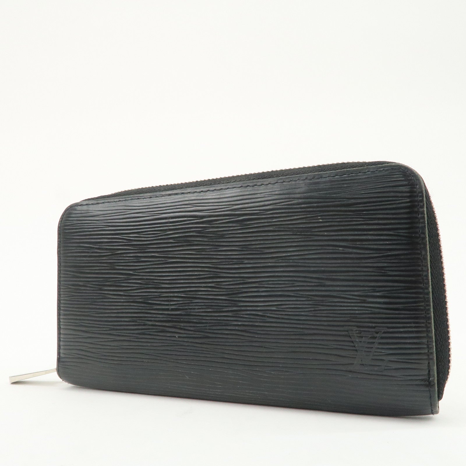 Louis Vuitton Epi leather Round Zippy Long Wallet Noir M60072