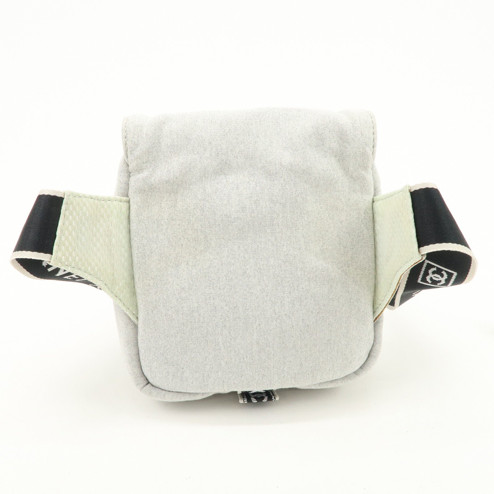 CHANEL Sport Line Cotton Jersey Waist Bag Body Bag Grey
