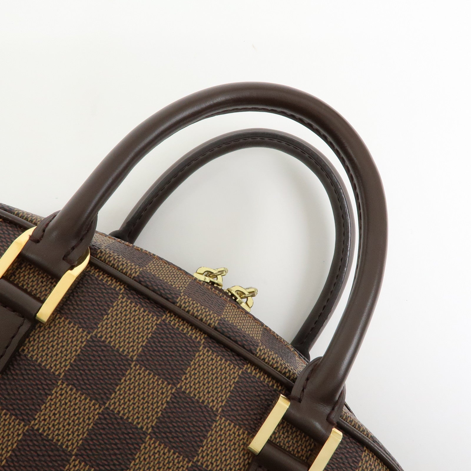Louis Vuitton Saleya Mini Damier Ebene Canvas Leather Hand Bag