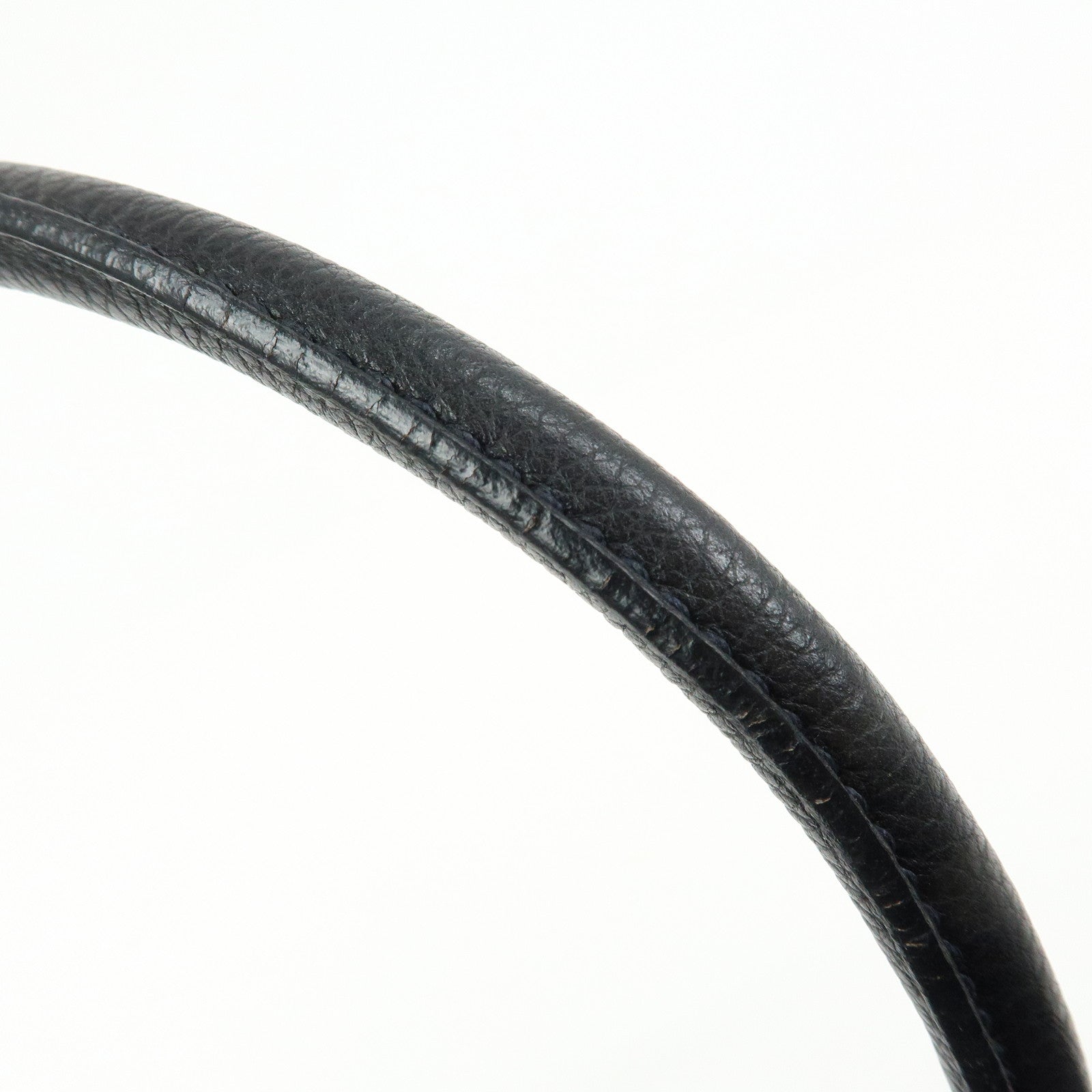 PRADA Vitello Daino Leather Hand Bag Shoulder Bag Black BR3207