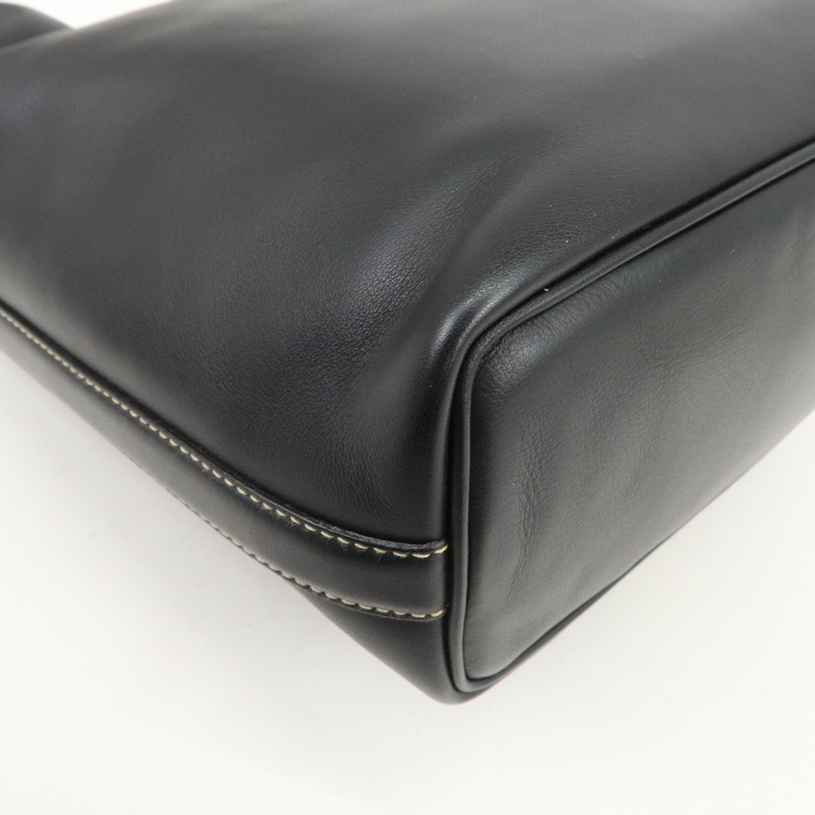 GUCCI Leather Shoulder Bag Hand Bag Black 001.4288