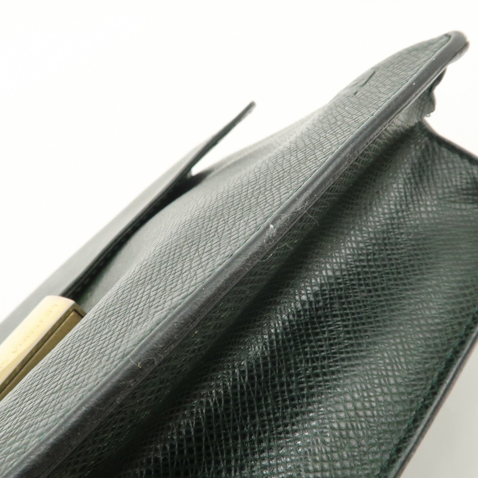 Louis Vuitton Taiga Leather Selenga Clutch Bag Epicea M30784 Used