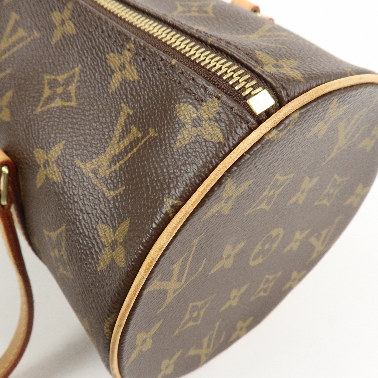 Louis Vuitton Monogram Papillon 30 Hand Bag Brown M51385