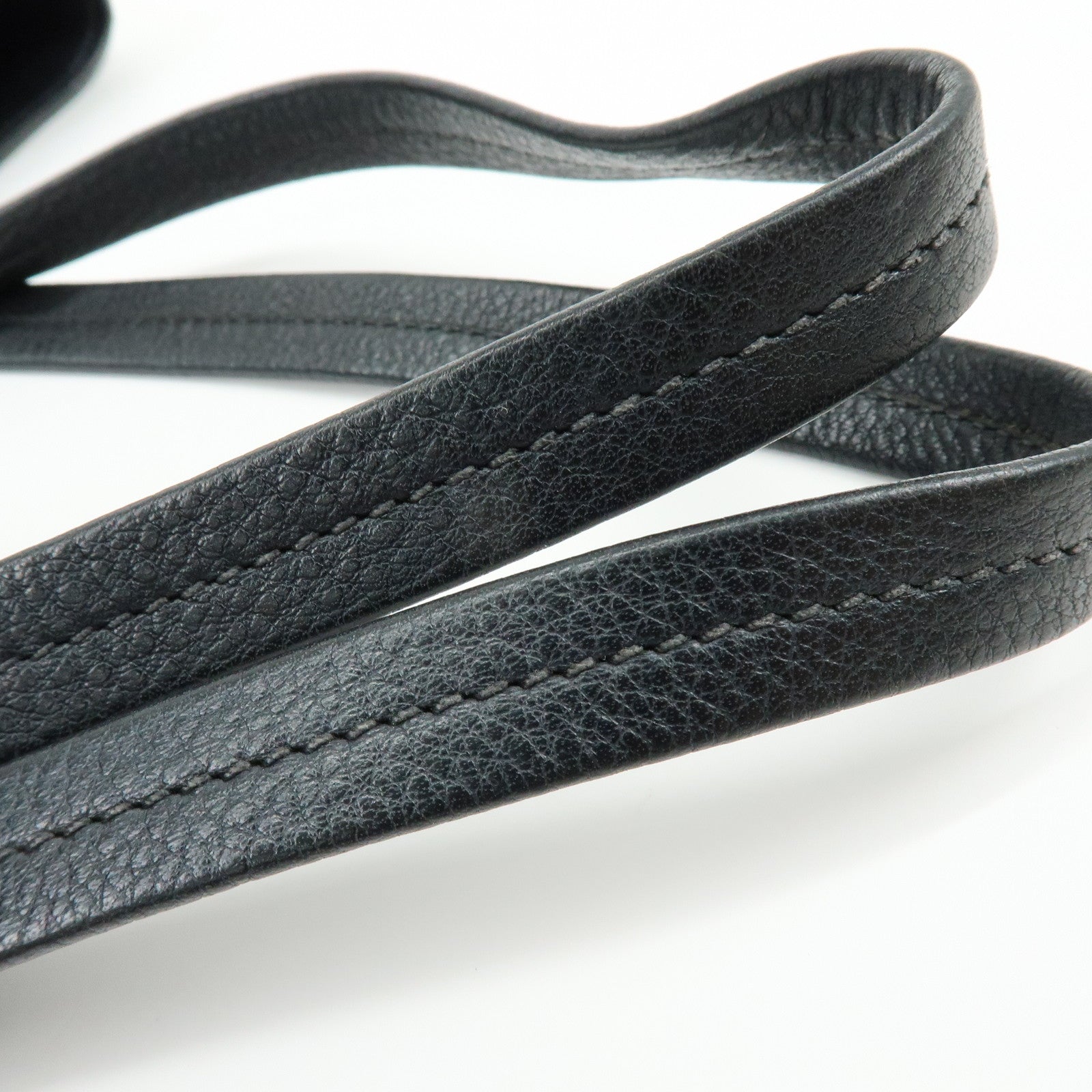 MIU MIU Leather Tote Bag Shoulder Bag Hand Black RR1934