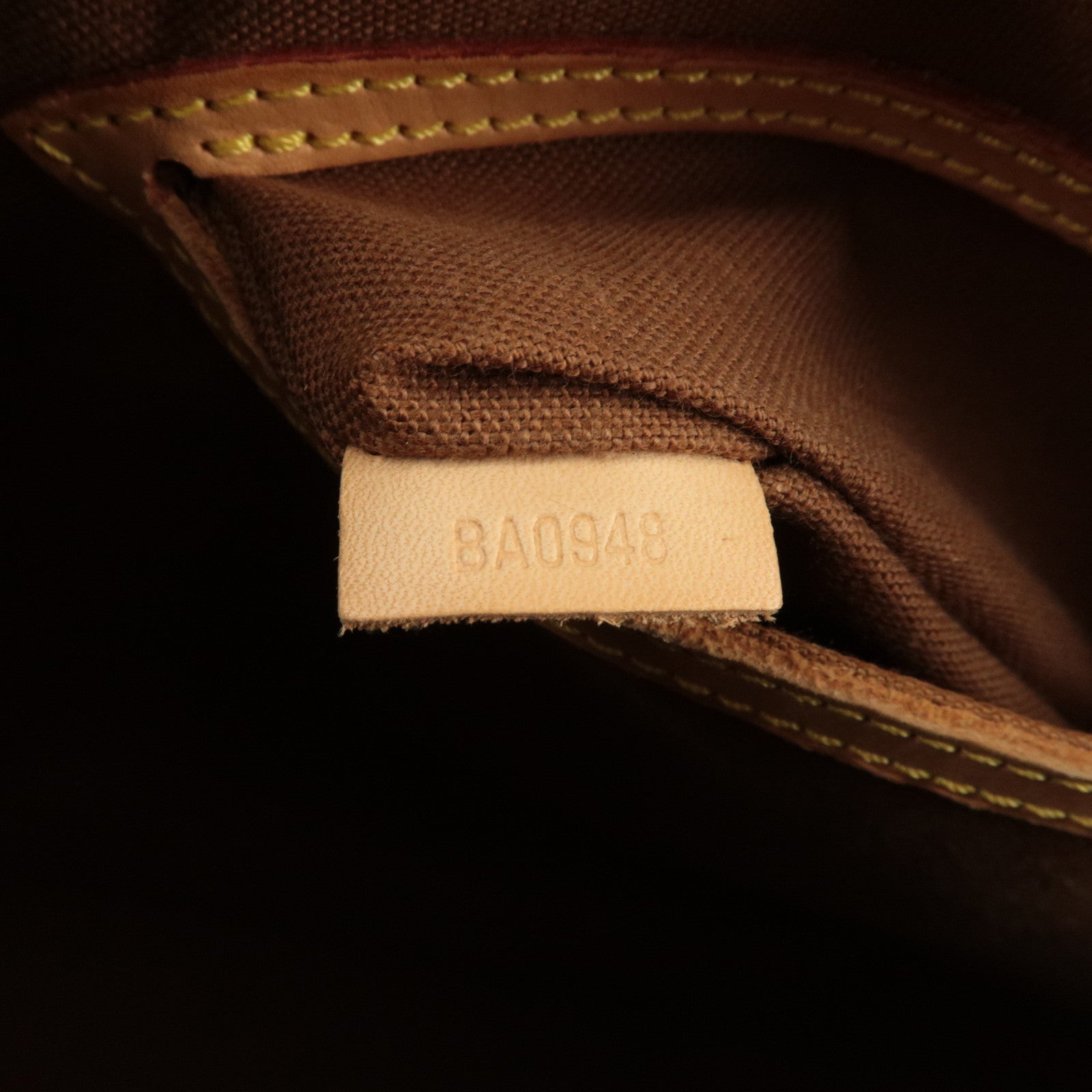 Louis Vuitton Monogram Canvas Alma Hand Bag Brown M51130 Used