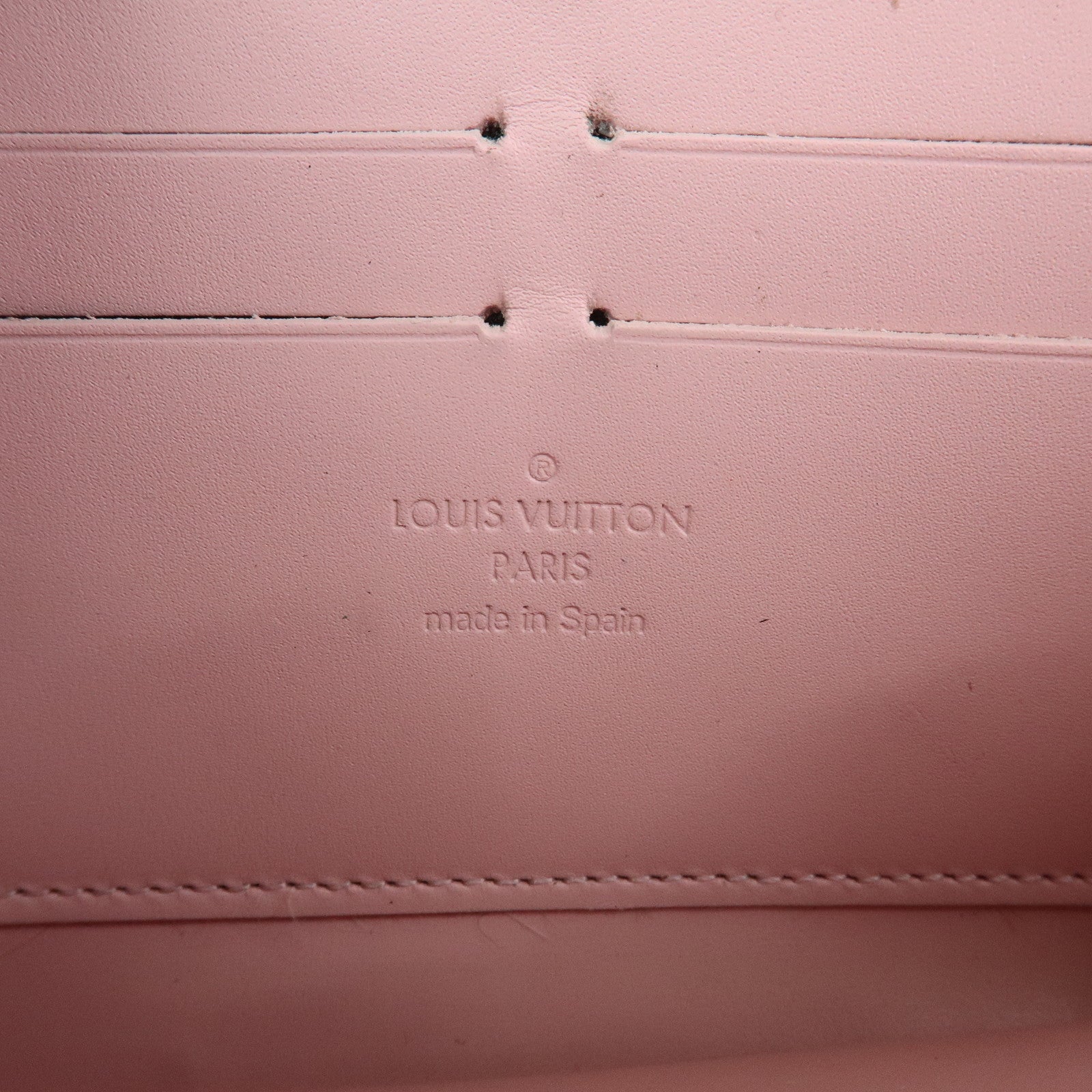 Louis Vuitton Monogram Vernis Zippy Wallet Rose Ballerine M61226
