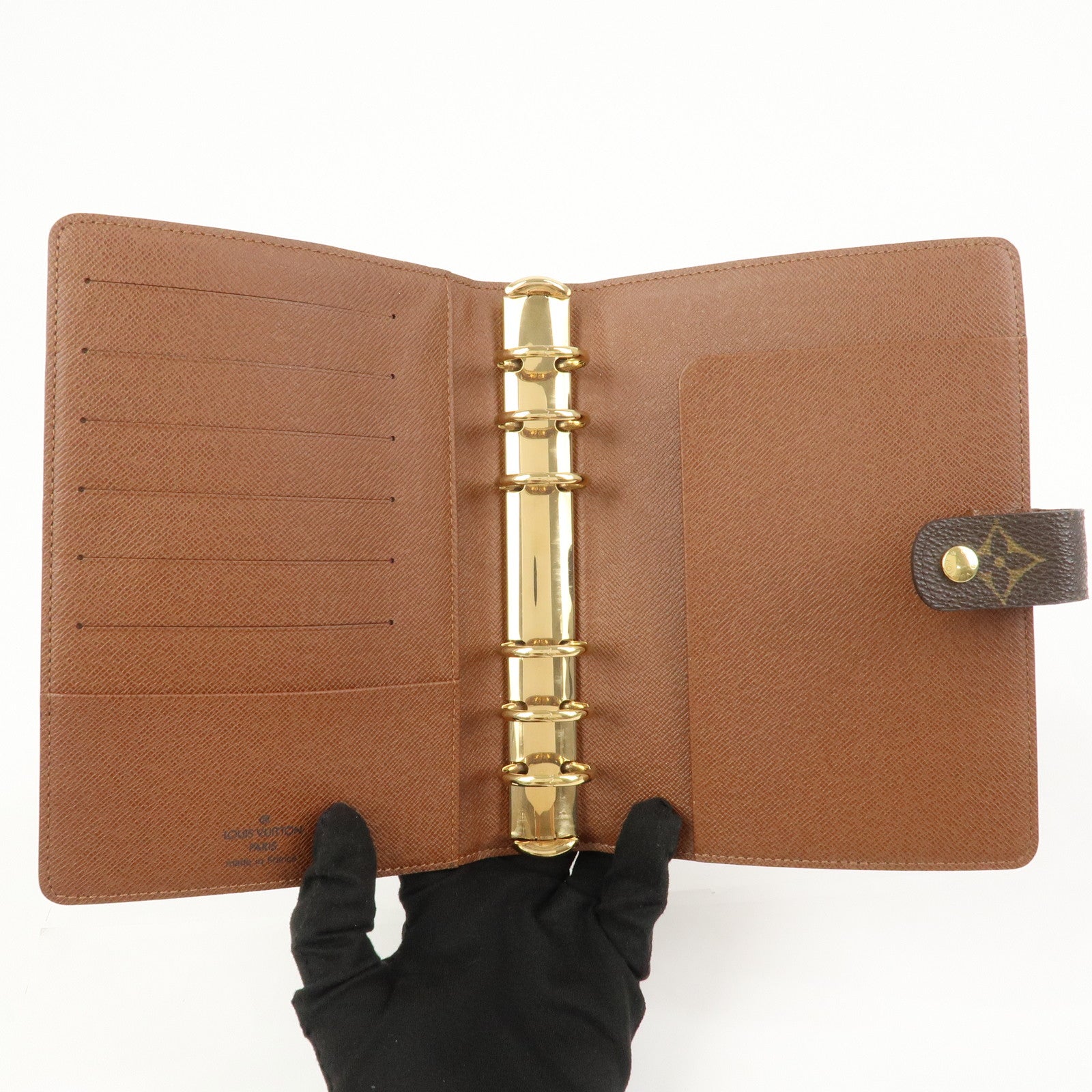 Louis Vuitton Monogram Canvas Agenda MM Planner Cover Brown R20105