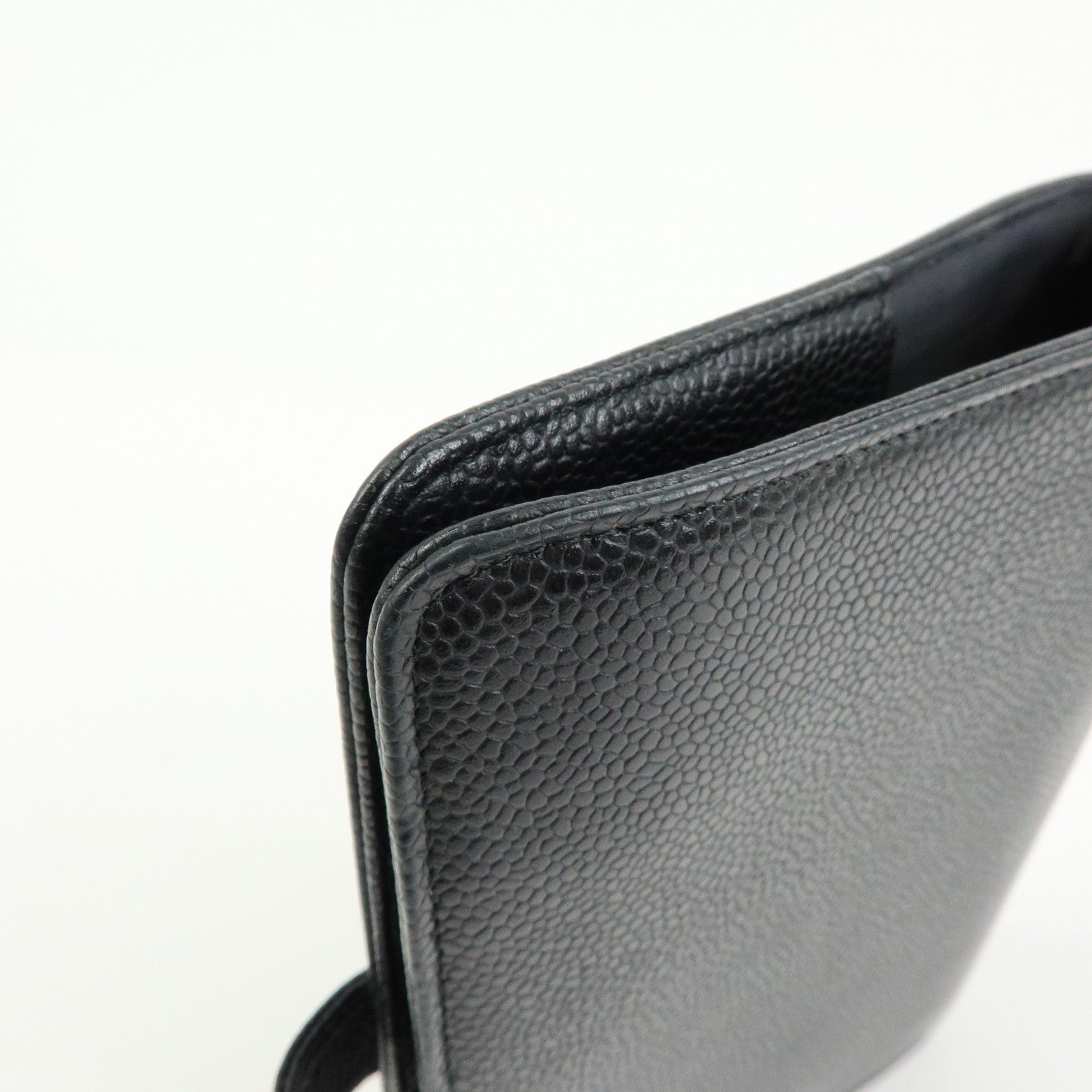 CHANEL COCO Mark Caviarskin Agenda Cover Planner Cover Black