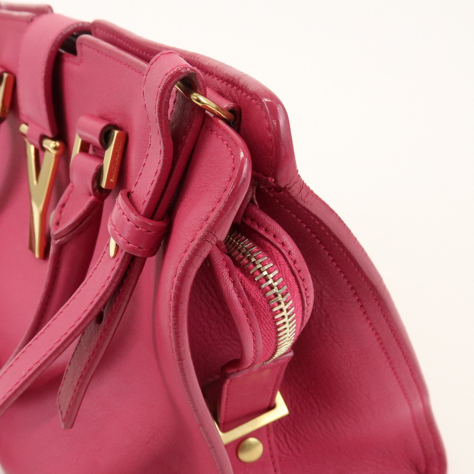SAINT LAURENT PARIS Petit Cabas Y Line Leather 2Way Bag 311210