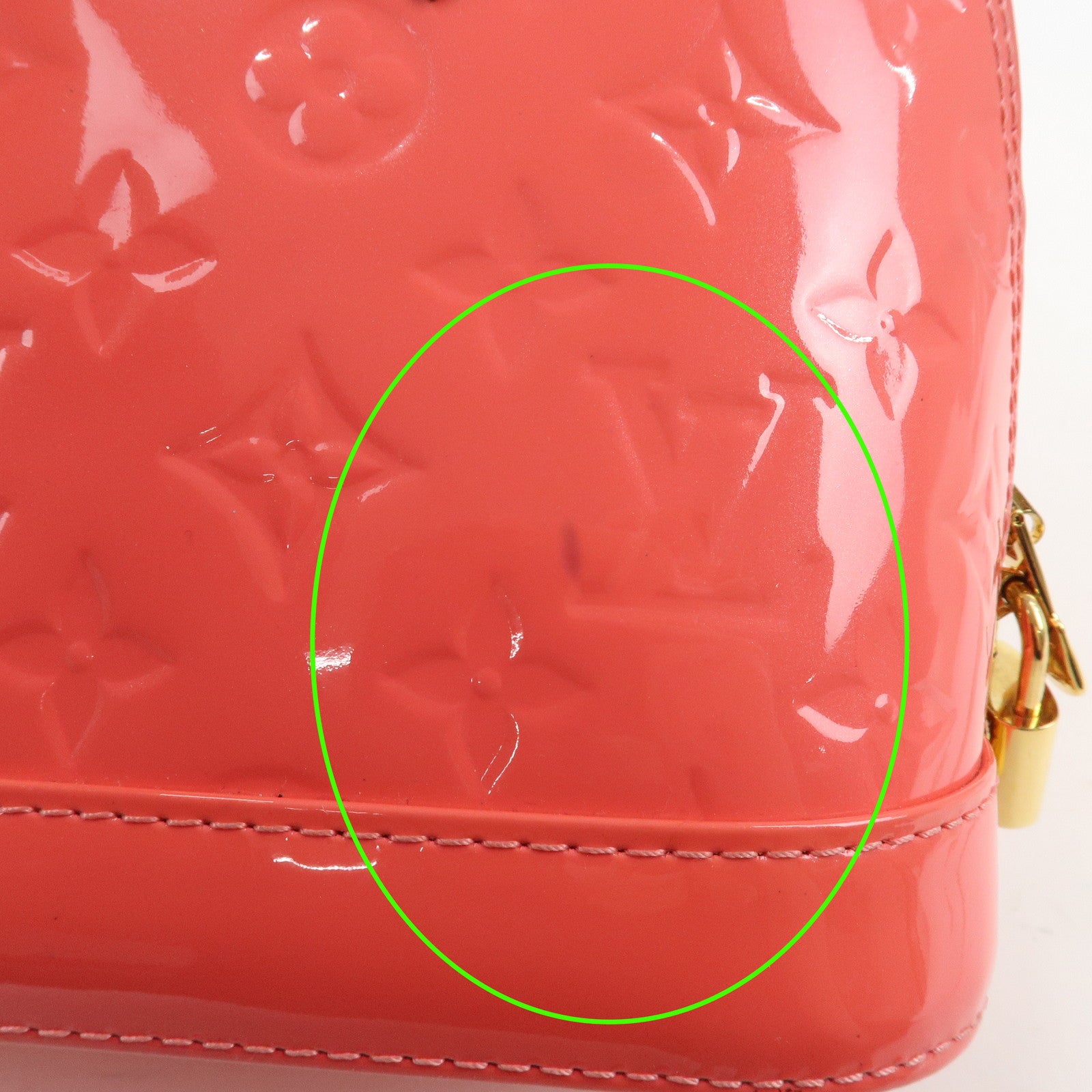 Louis Vuitton Monogram Vernis Alma BB 2Way Bag Hand Bag Rose Rich M90259