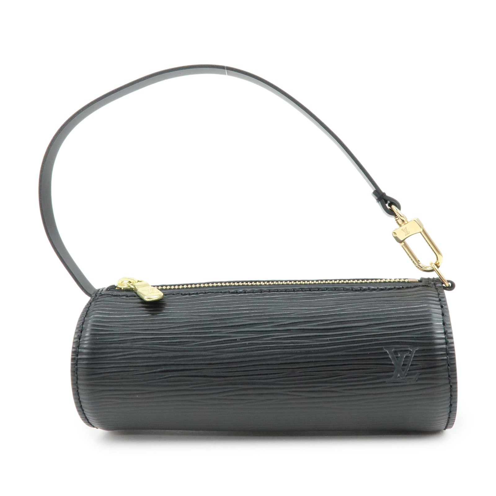 Louis Vuitton Epi Mini Pouch For Soufflot Hand Bag Noir Black
