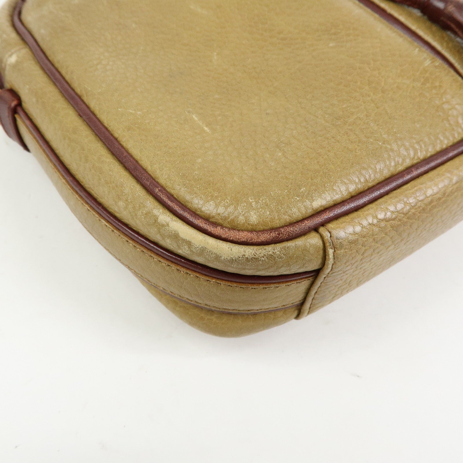 Cartier Must de Cartier Leather Shoulder Bag Crossbody Bag Beige