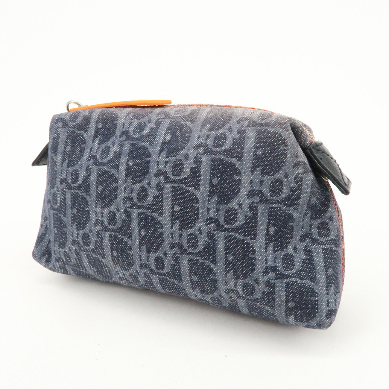 Christian Dior Trotter Flight Line Denim Pouch Cosmetic Pouch