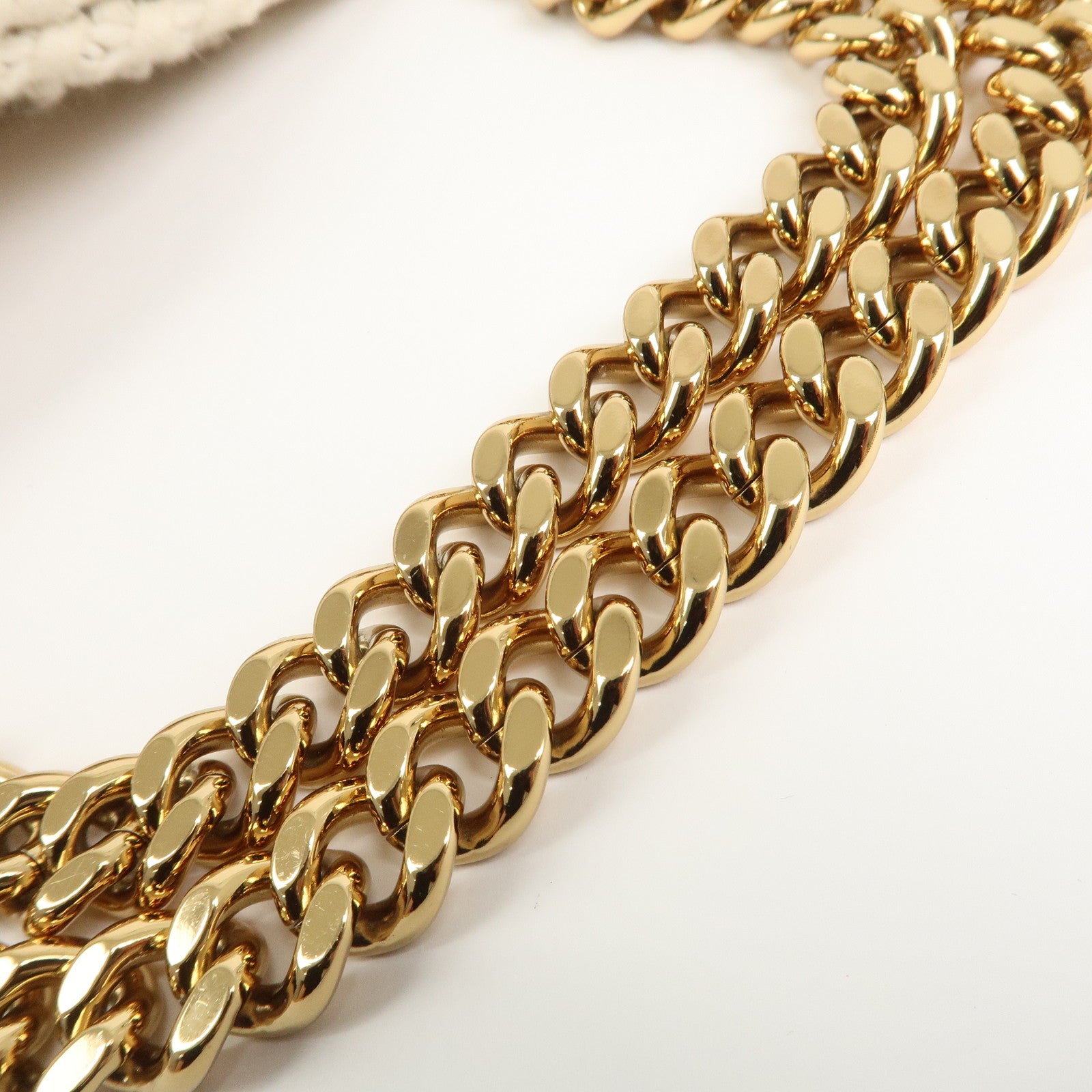 STELLA MCCARTNEY Falabella Cotton 2Way Bag Shoulder Bag Ivory