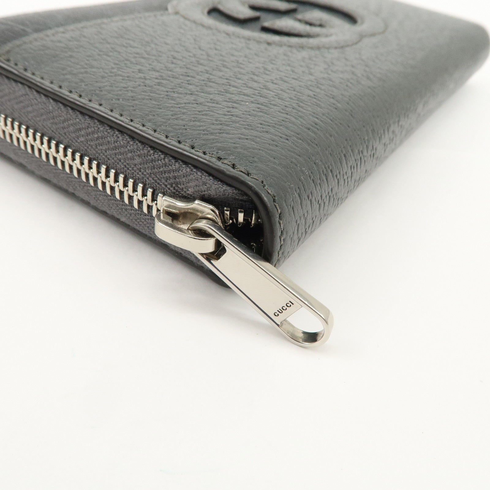 GUCCI Interlocking G GG Supreme Leather Round Zippy Wallet 701423 Used
