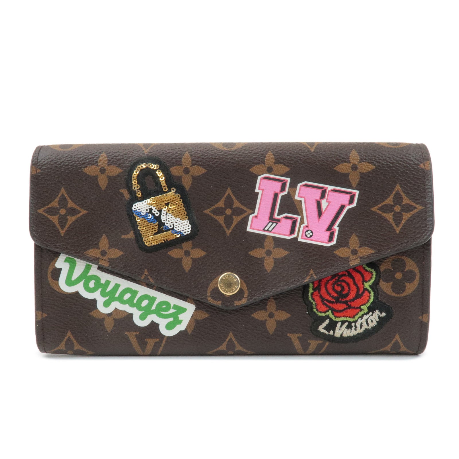 Louis Vuitton Monogram LV Stories Portefeuille Sarah Long Wallet M63318 Used