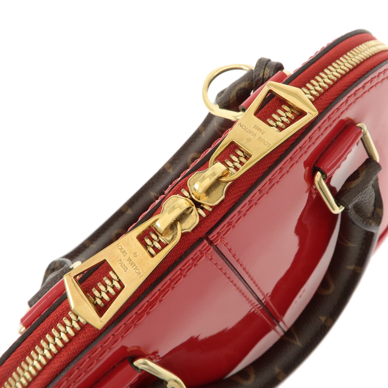 Louis Vuitton Vernis Alma BB Miroir 2Way Bag Hand Bag M52498