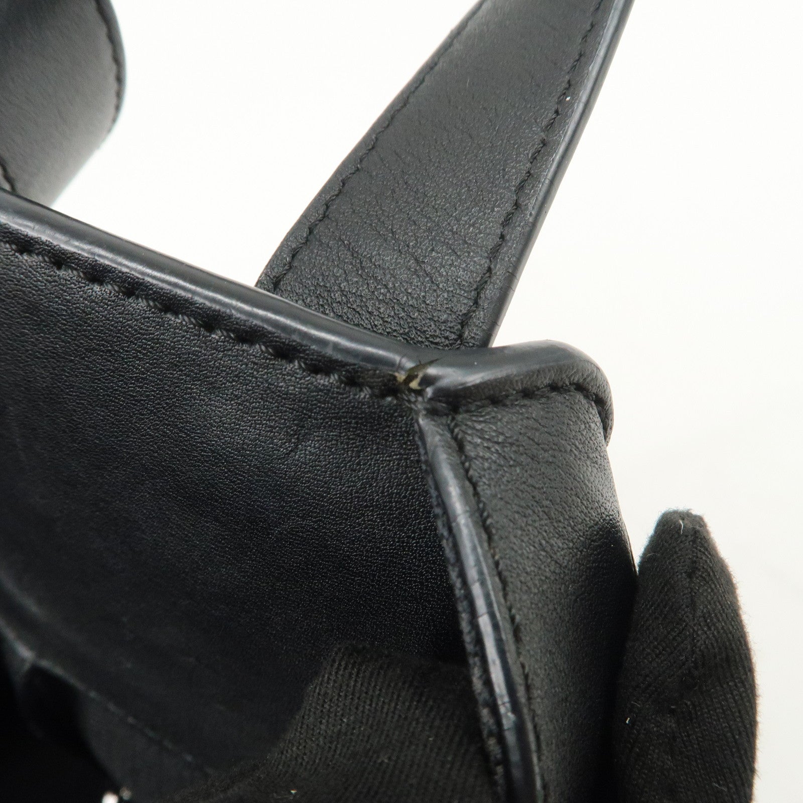 LOEWE Hammock Medium Leather 2Way Bag Shoulder Bag Hand Bag Black