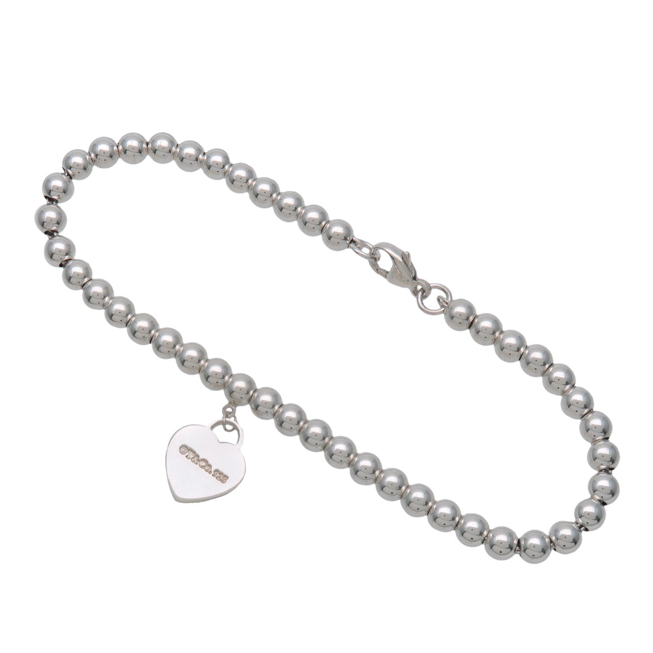 Tiffany & Co Return to Tiffany Mini Heart Tag Beads Bracelet SV925