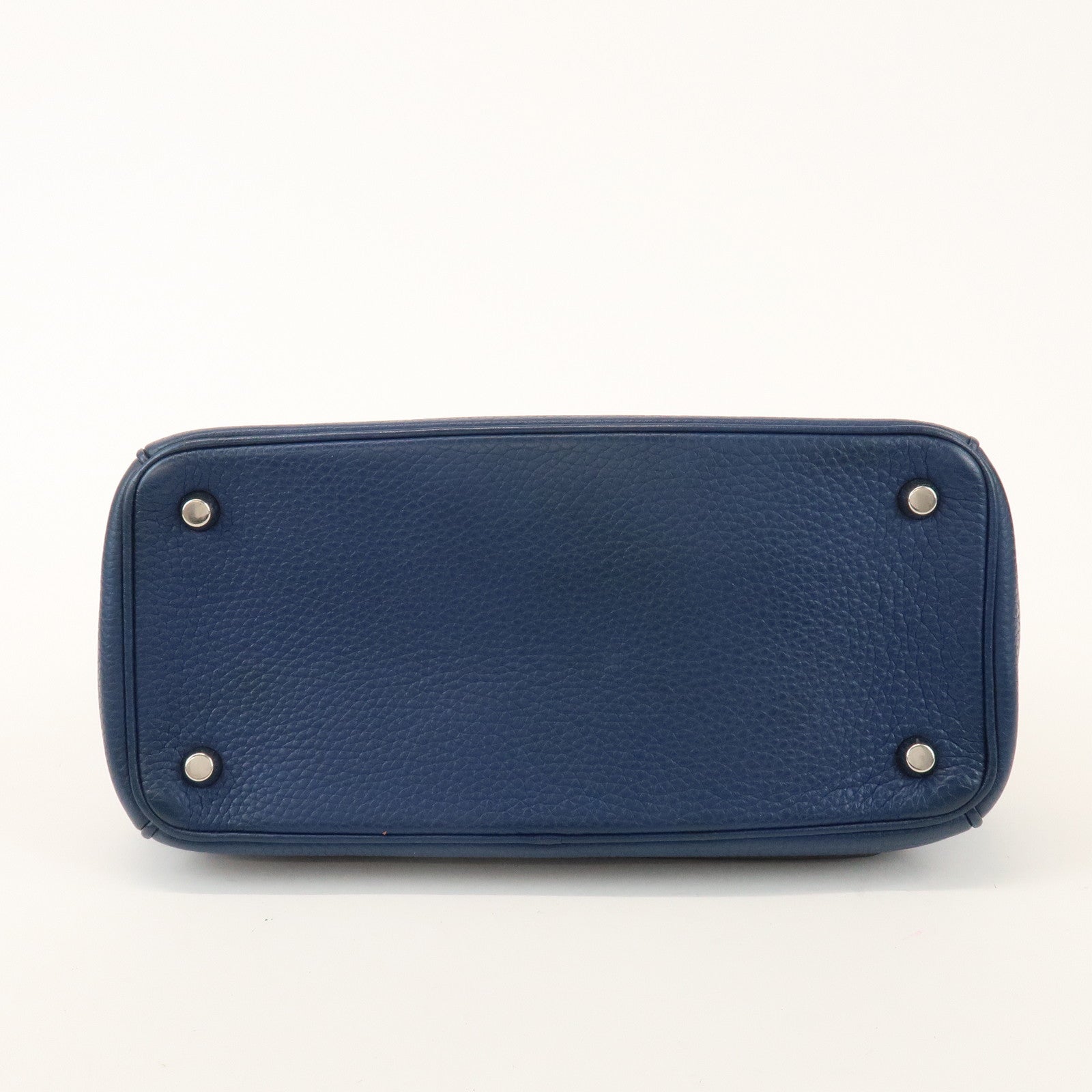 Christian Dior 2Way Leather Hand Bag Top Handle Bag Blue