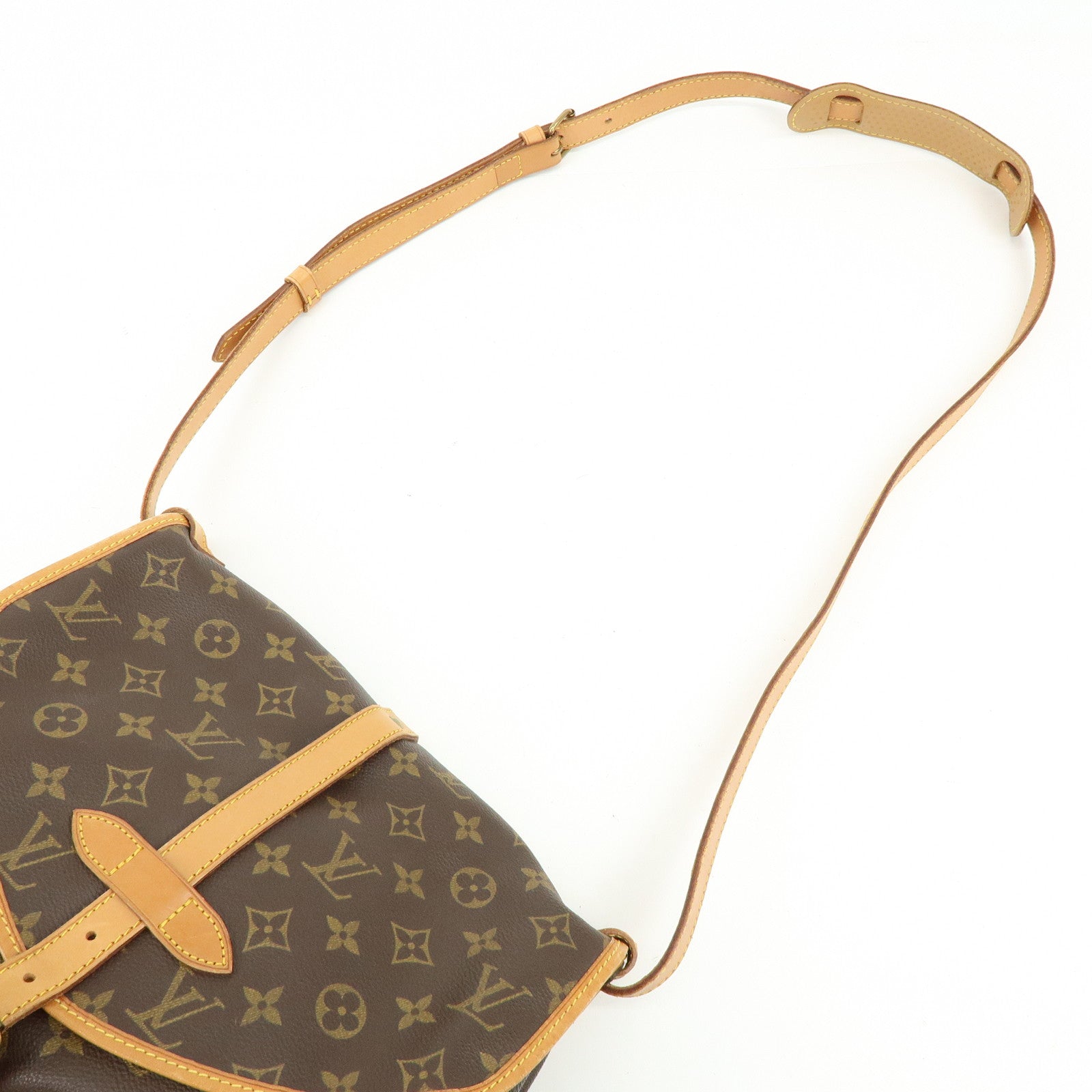 Louis Vuitton Monogram Saumur 30 Canvas Shoulder Bag Brown M42256