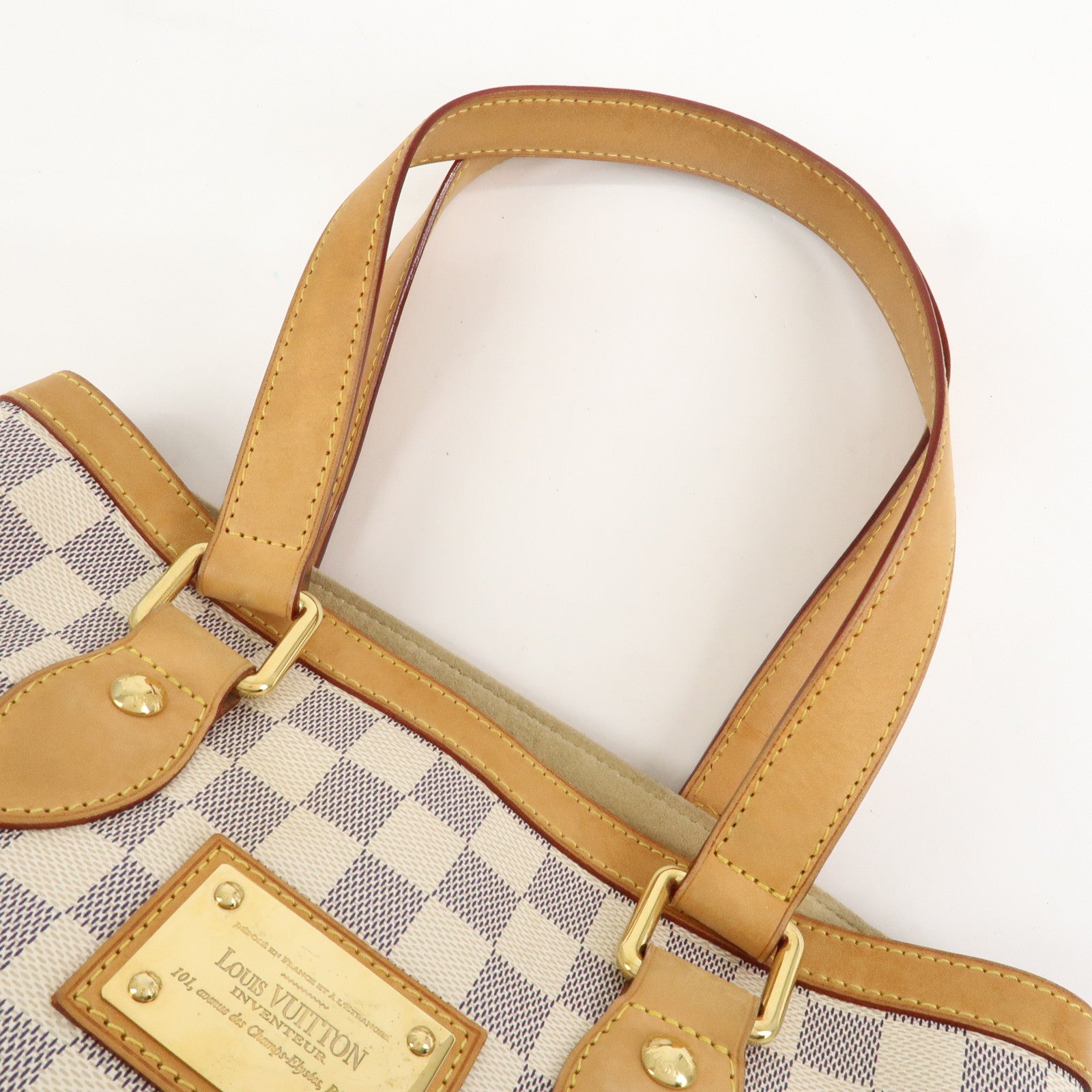 Louis Vuitton Damier Azur Hampstead PM Hand Bag Ivory N51207