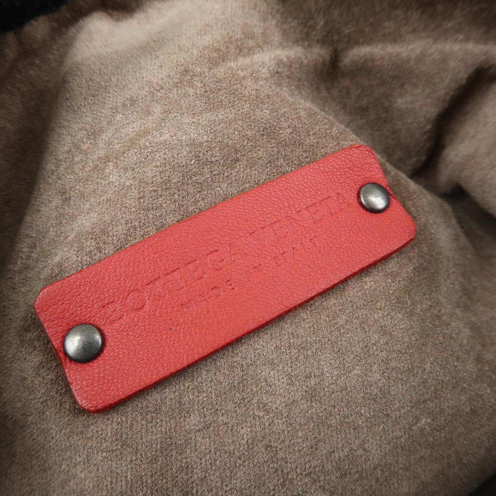 BOTTEGA VENETA Intrecciato Leather Hand Bag Shoulder Bag Red